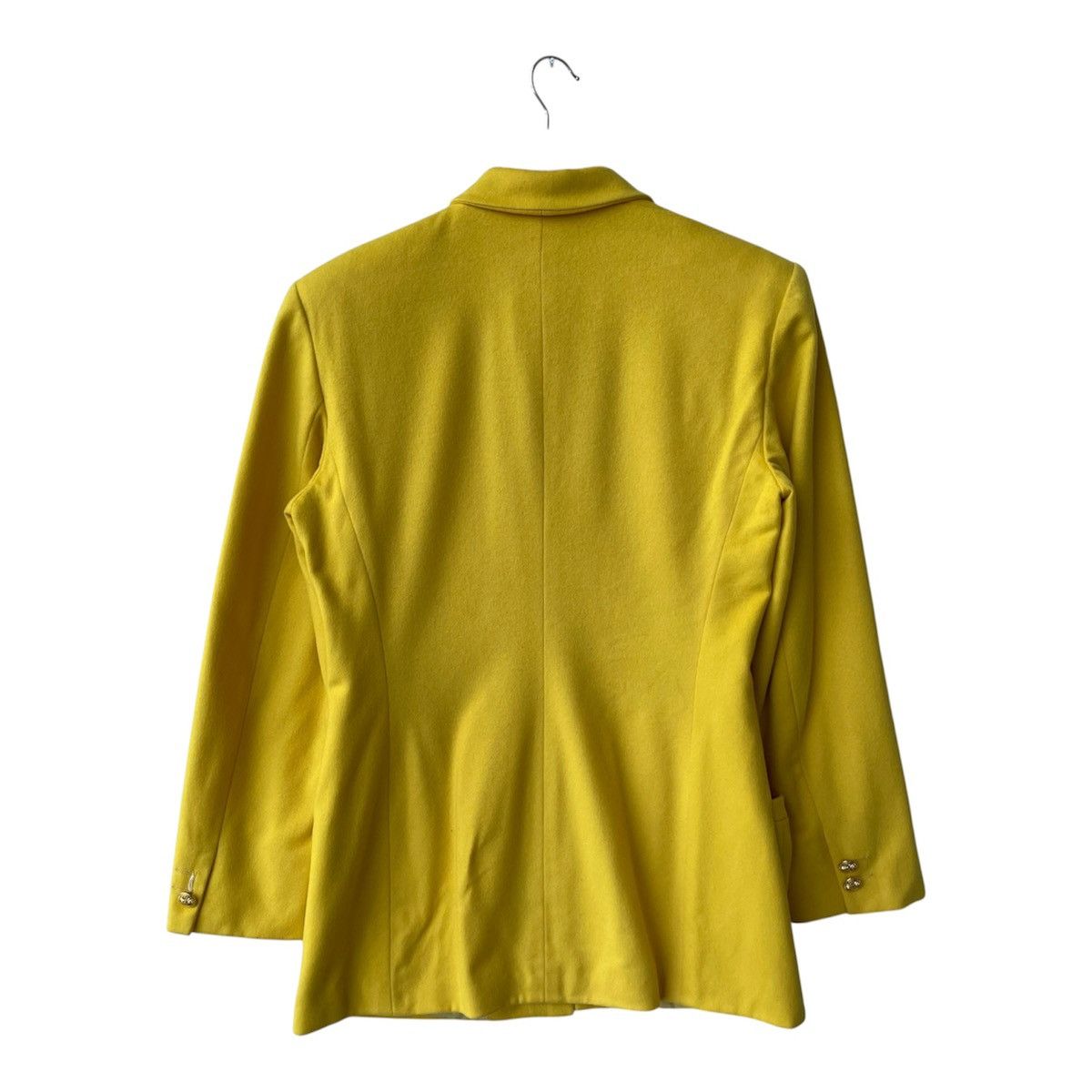 Versace Vintage Versace Jeans Couture Wool Cashmere Jacket Yellow Size M / US 6-8 / IT 42-44 - 2 Thumbnail