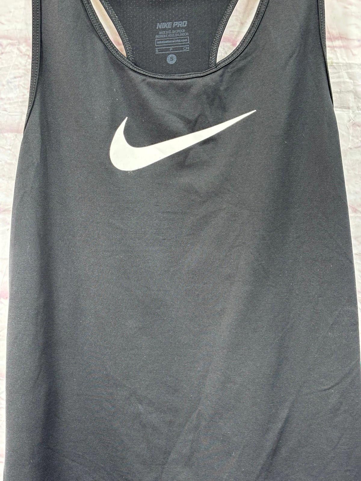 Nike Nike Pro Black Tank Top Size Small Size S / US 4 / IT 40 - 2 Thumbnail