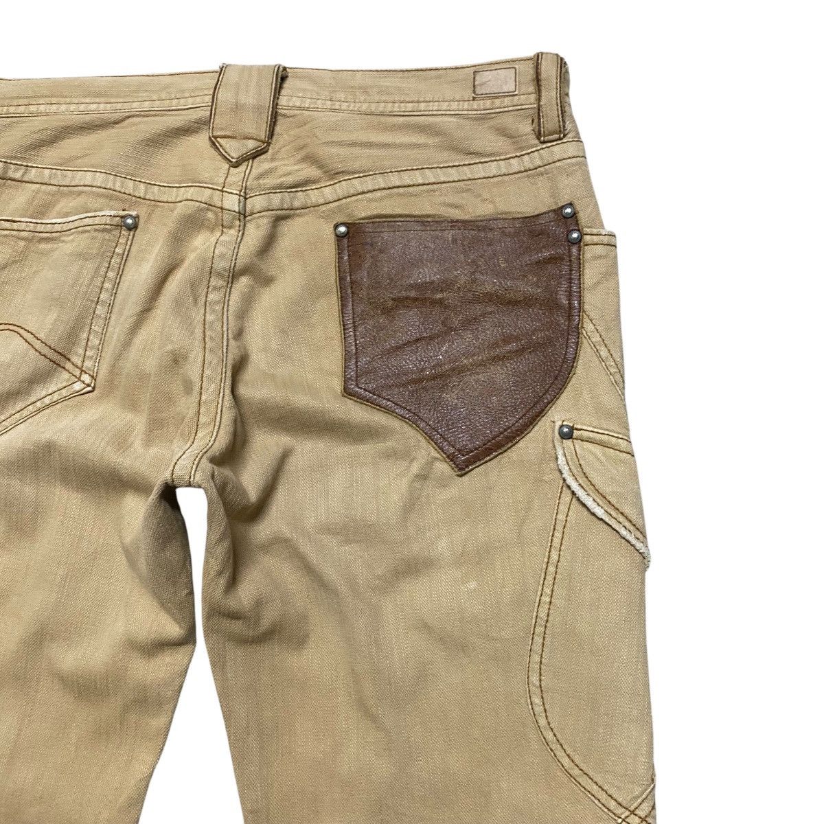 Nicole Club Y2K NCFM Denim Cargo Flare Pants Size US 34 / EU 50 - 1 Thumbnail