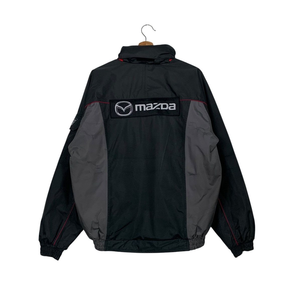 Japanese Brand MAZDA Big Logo Xebec Waterproof Jacket #2585-C117 Size US L / EU 52-54 / 3 - 10 Thumbnail