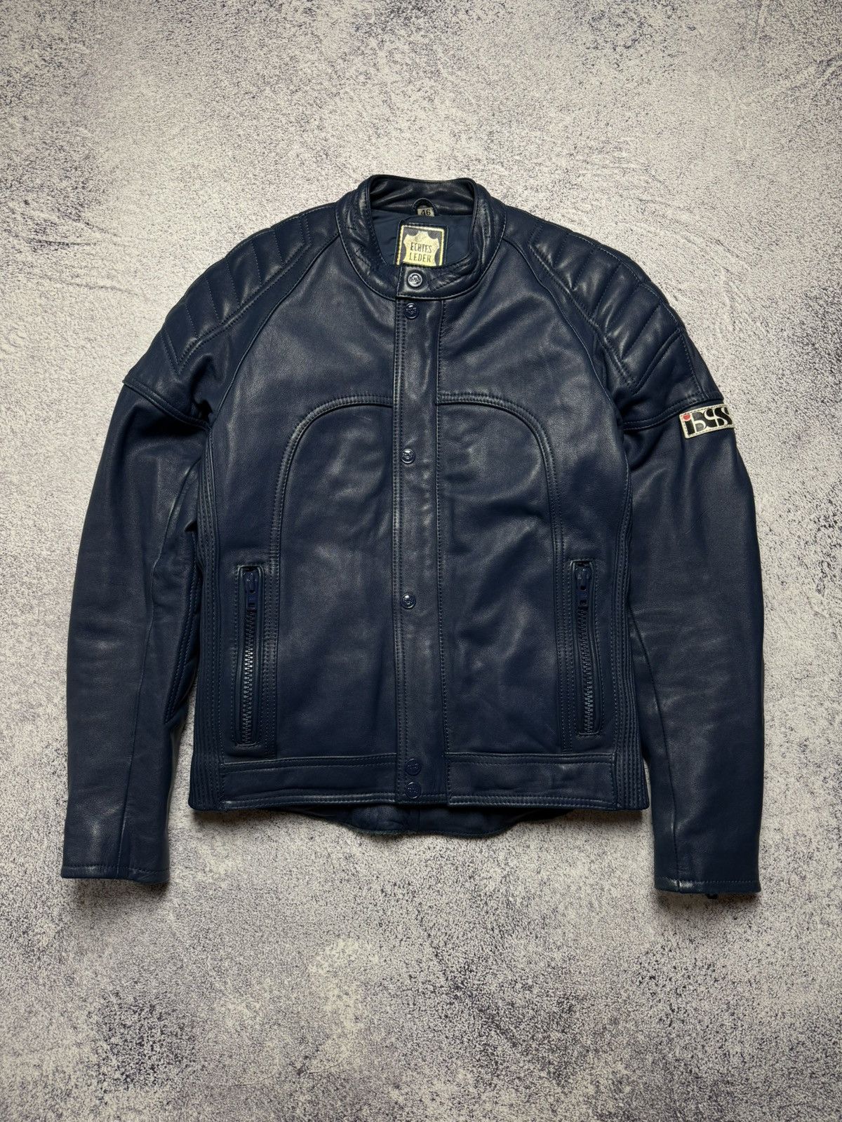 Genuine Leather Vintage IXS Echtes Leder Leather Jacket Moto Racing Style Size US S / EU 44-46 / 1 - 1 Thumbnail