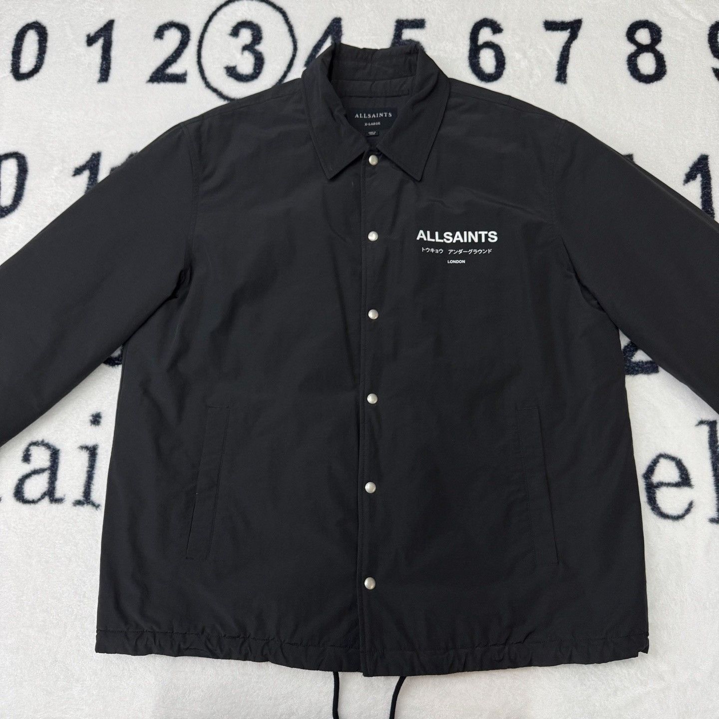 Allsaints AllSaints Training Cotton Black Heavy Coat xl Men Size US XL / EU 56 / 4 - 1 Thumbnail