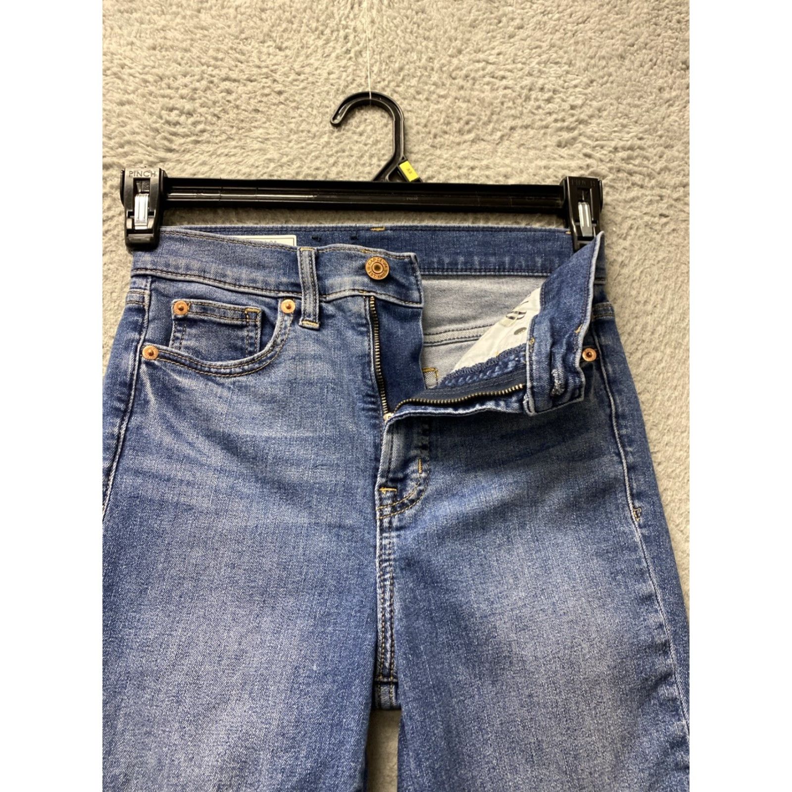 Gap Gap Womens Waist 25 Regular Skinny Pockets Denim Blue Jeans Leggings /129-31 Size 42" / US 20 - 2 Thumbnail