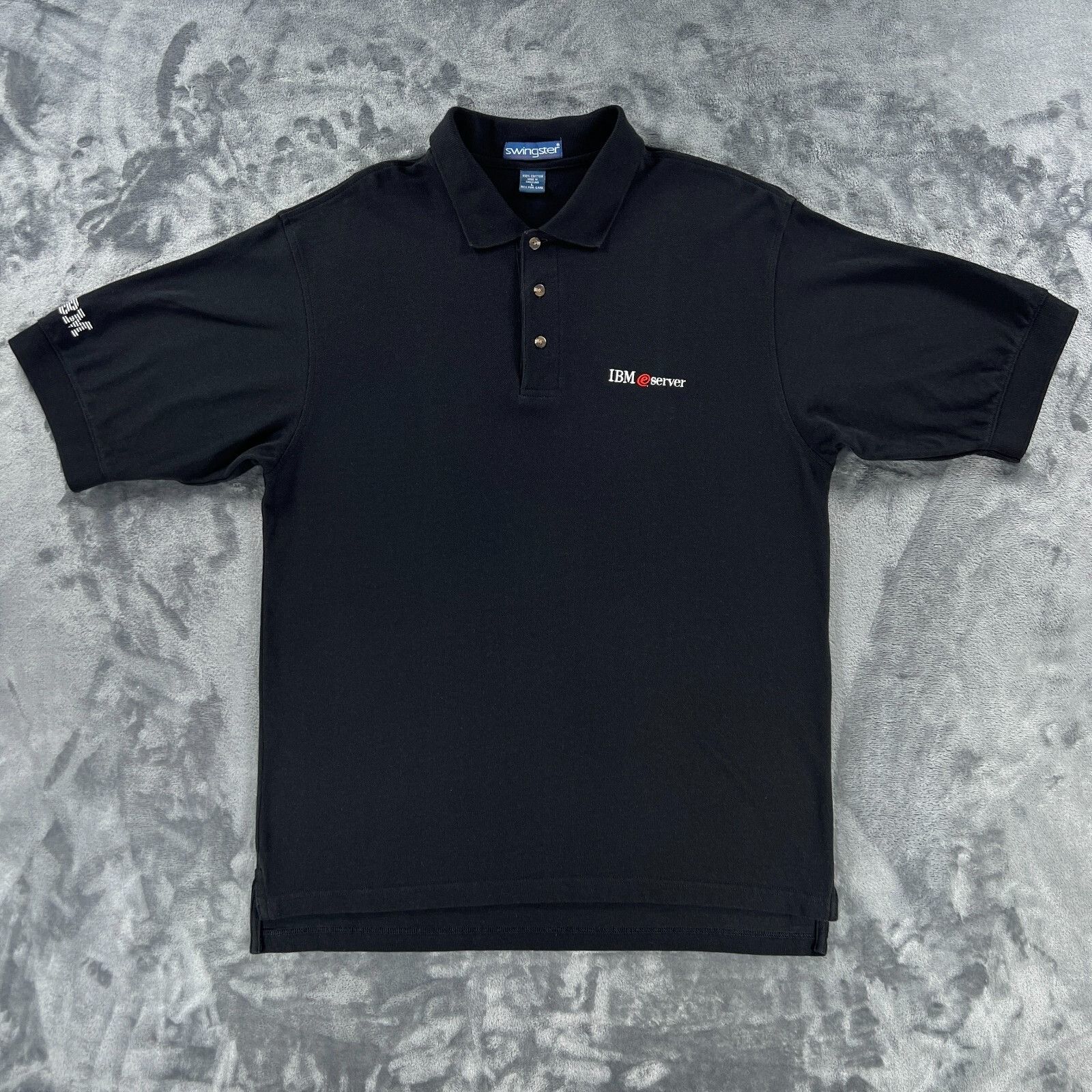 Swingster IBM @server Vintage Employee Polo Shirt Men L 90s Y2K Comput Size US L / EU 52-54 / 3 - 1 Thumbnail