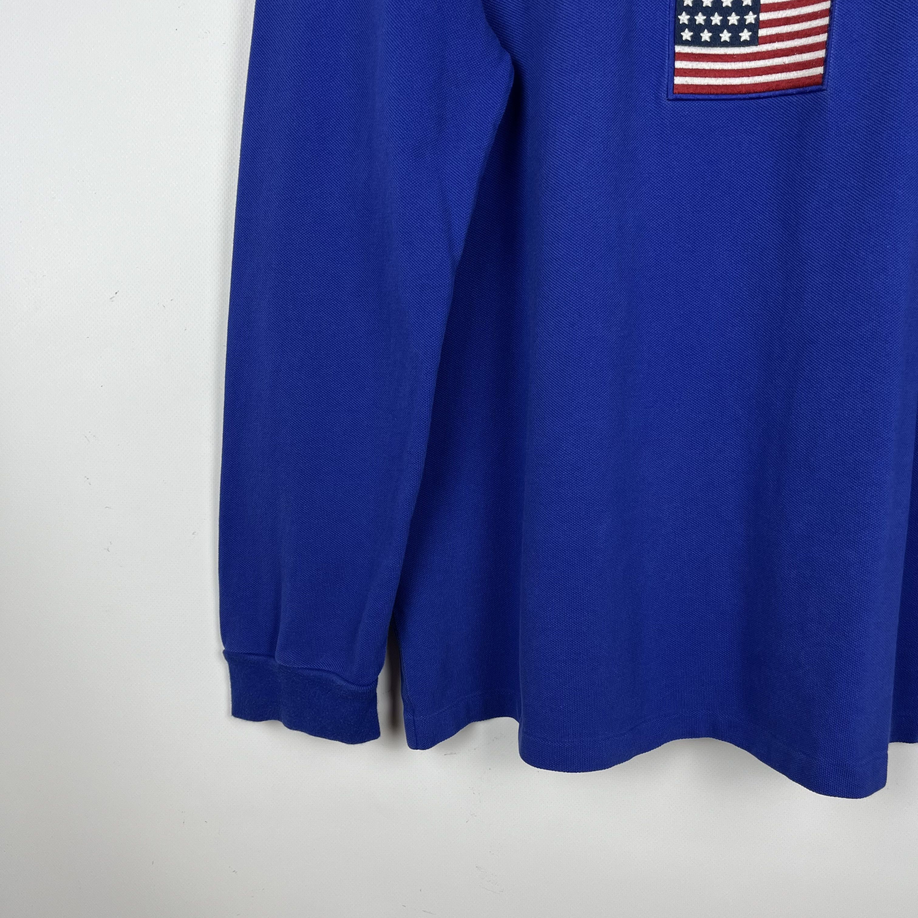 Polo Ralph Lauren Vintage Polo Ralph Lauren United States USA Rugby Shirt 90’s Size US XL / EU 56 / 4 - 18 Thumbnail