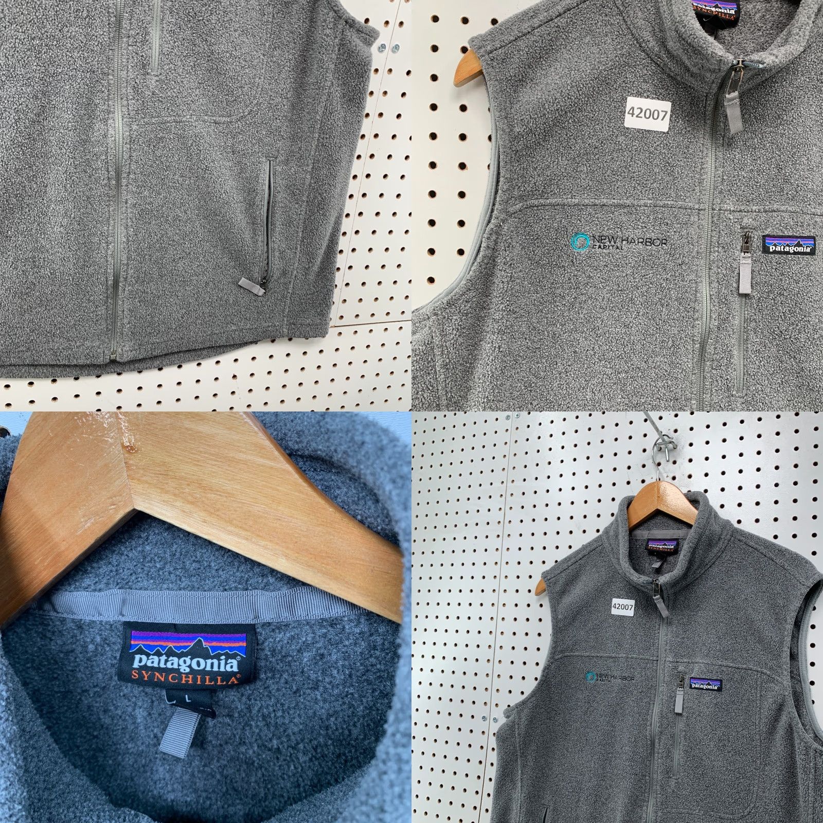 Patagonia Patagonia Synchila Fleece Vest Jacket Mens Large Gray Sleeveless 21x27.5 Size US L / EU 52-54 / 3 - 8 Thumbnail