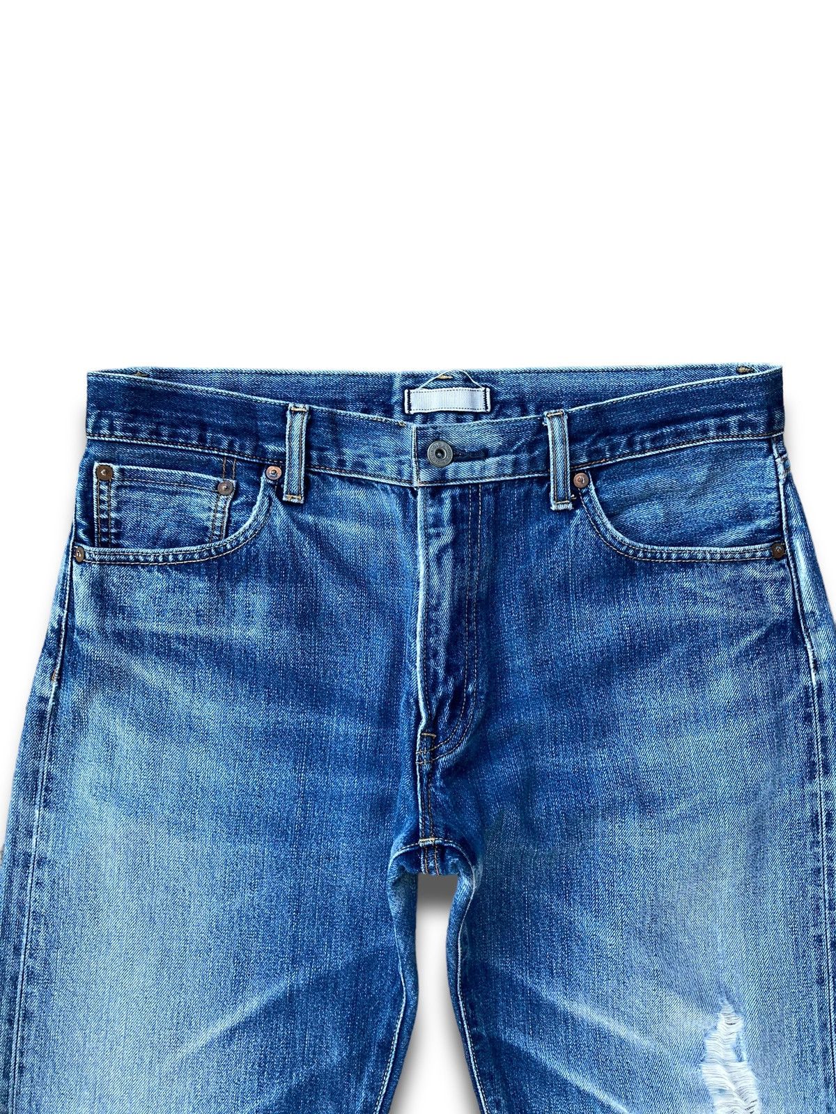 Jun Takahashi × Uniqlo Vintage Y2K Uniqlo Kaihara Jeans Straight Cut Size US 34 / EU 50 - 2 Thumbnail