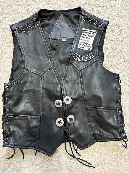Other Men's leather biker vest FREE RIDER Size US M / EU 48-50 / 2 - 3 Thumbnail