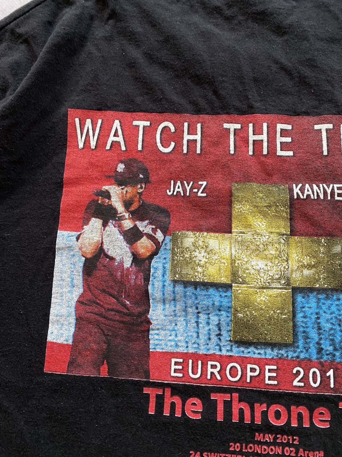 Jay-Z Jay Z & Kanye West Watch The Throne 2012 Europe Tour Shirt Size US M / EU 48-50 / 2 - 10 Thumbnail