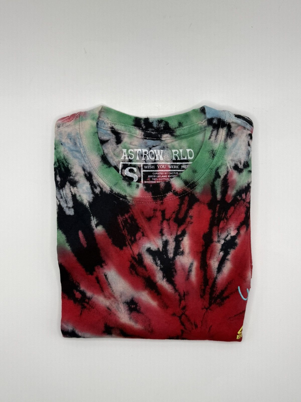 Travis Scott AstroWorld Blink of Eye Tie Dye Tee Size US S / EU 44-46 / 1 - 1 Thumbnail