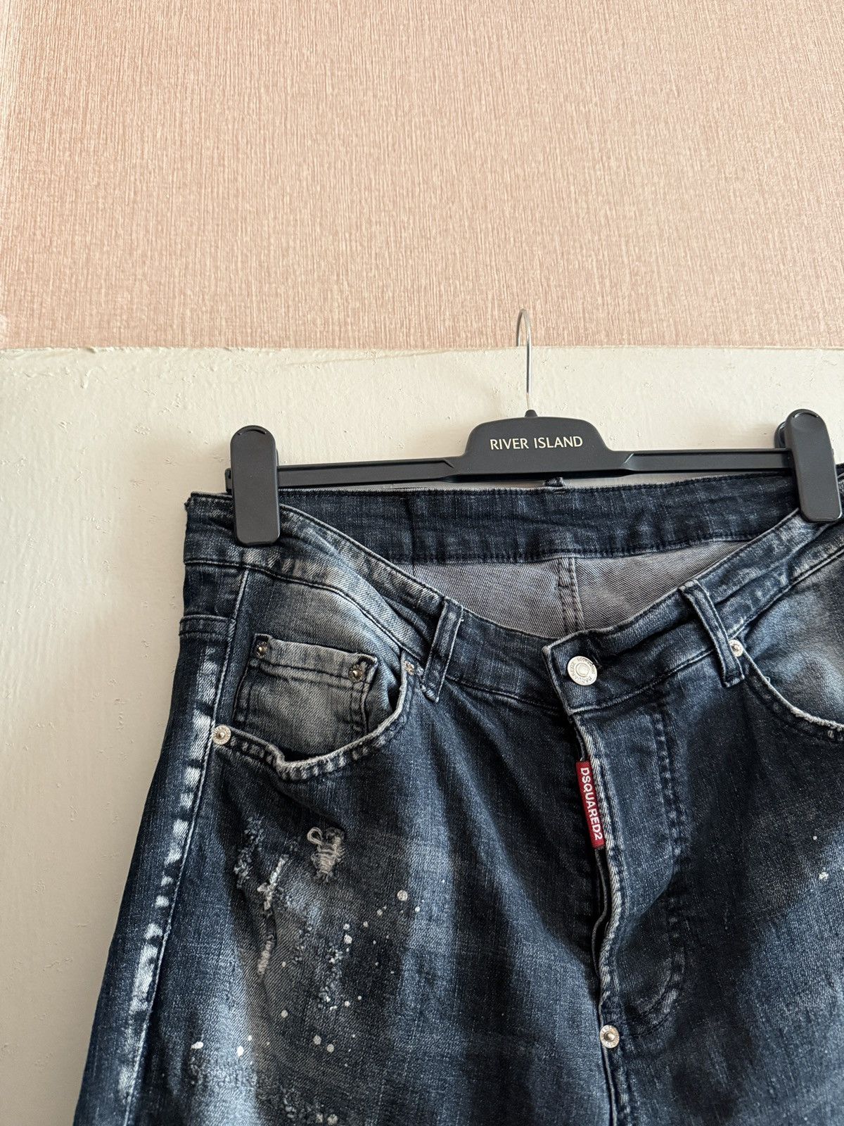 Dsquared2 Vintage Dsquared2 Jean Distressed Paint Splatter Denim Jeans Size US 32 / EU 48 - 5 Thumbnail