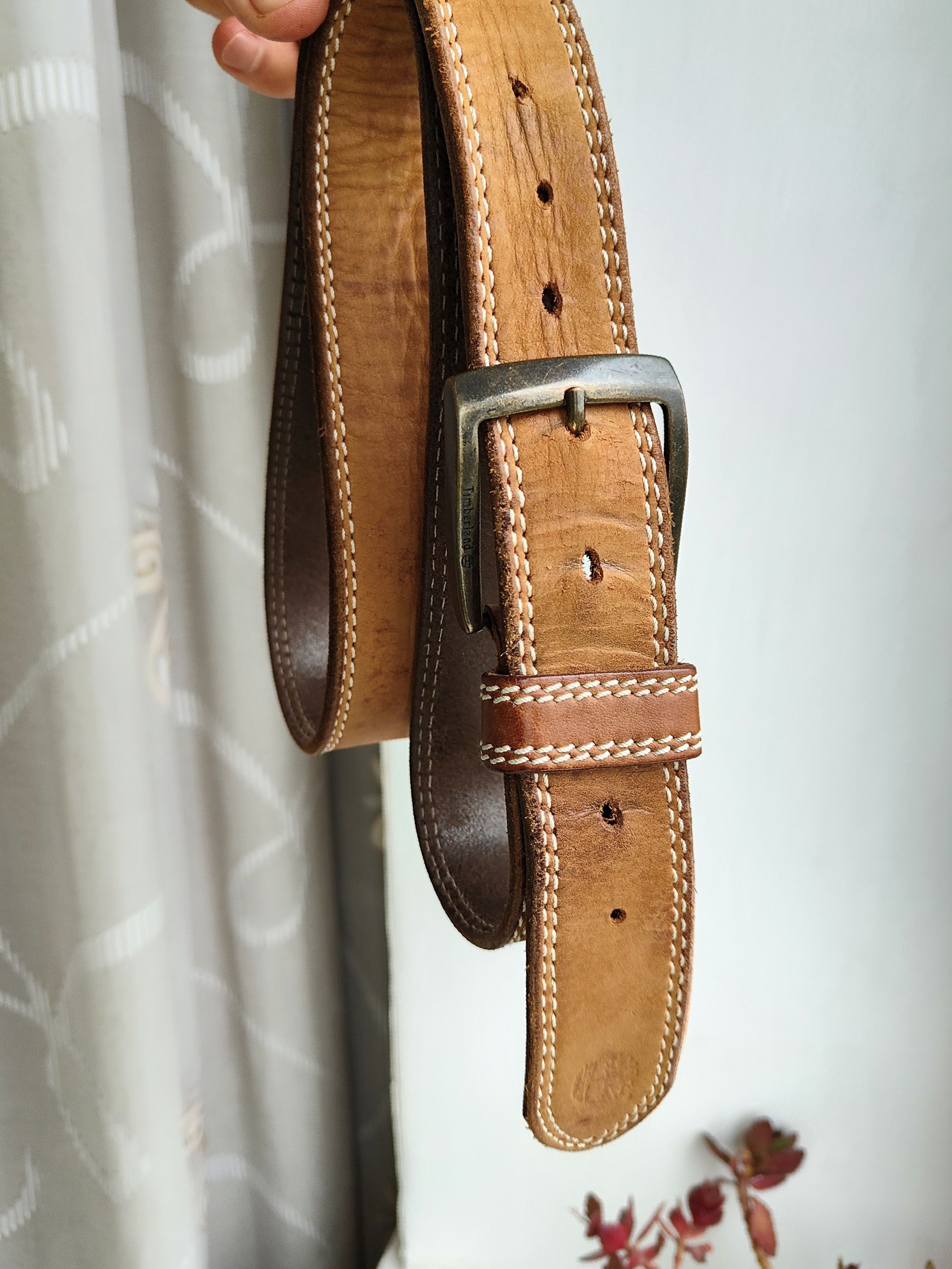 Timberland Timberland Vintage Leather Belt Size ONE SIZE - 2 Thumbnail