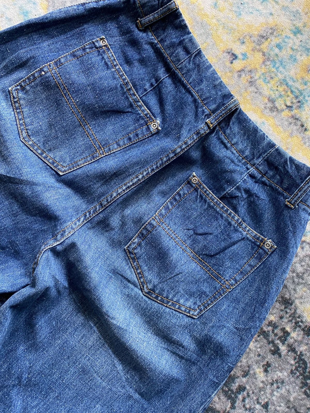 Japanese Brand Parici Denim Long wide Legs Jeans Baggy Size 28" / US 6 / IT 42 - 6 Thumbnail