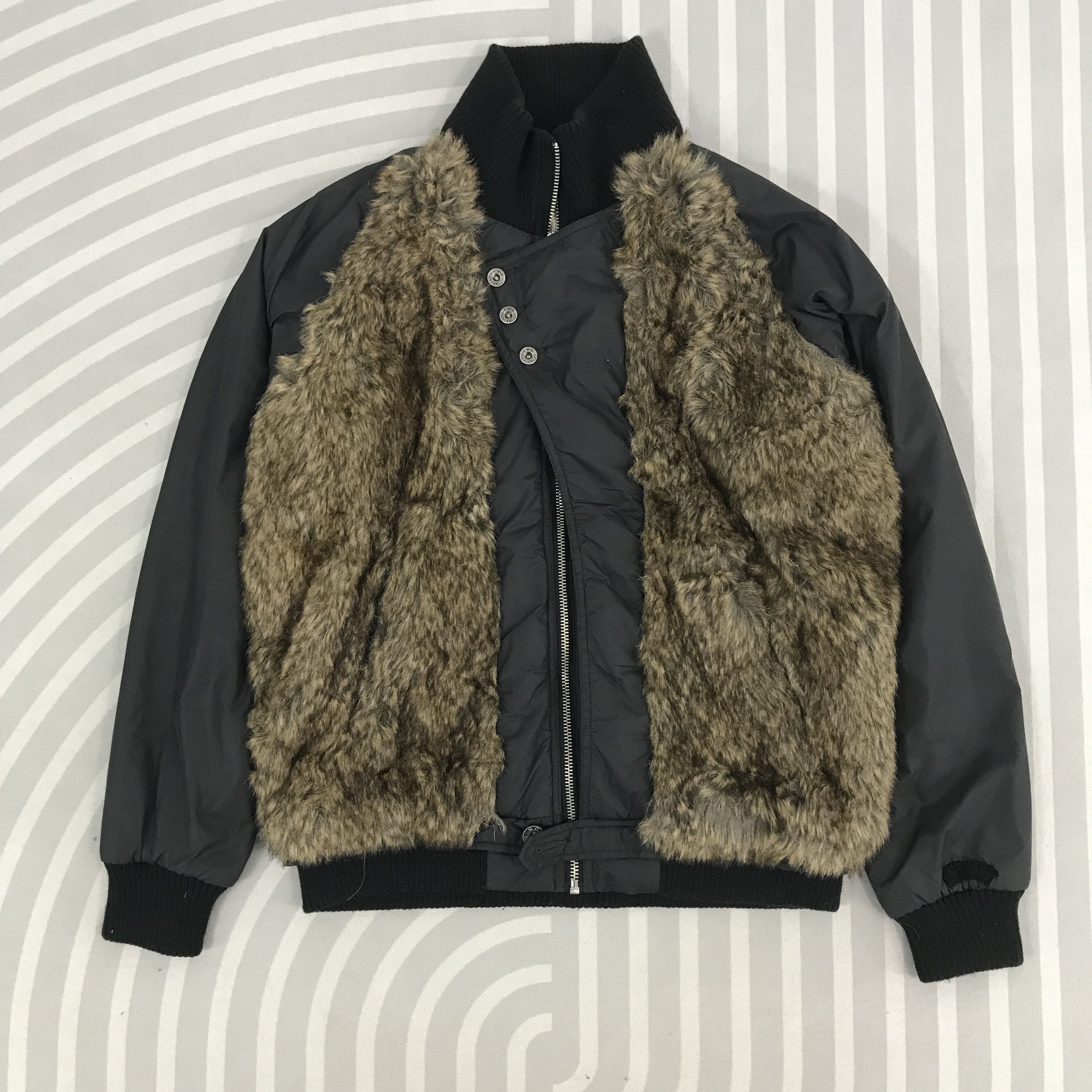 Diesel × Vintage Vintage Diesel Real Fur Jacket design Size US XS / EU 42 / 0 - 1 Thumbnail