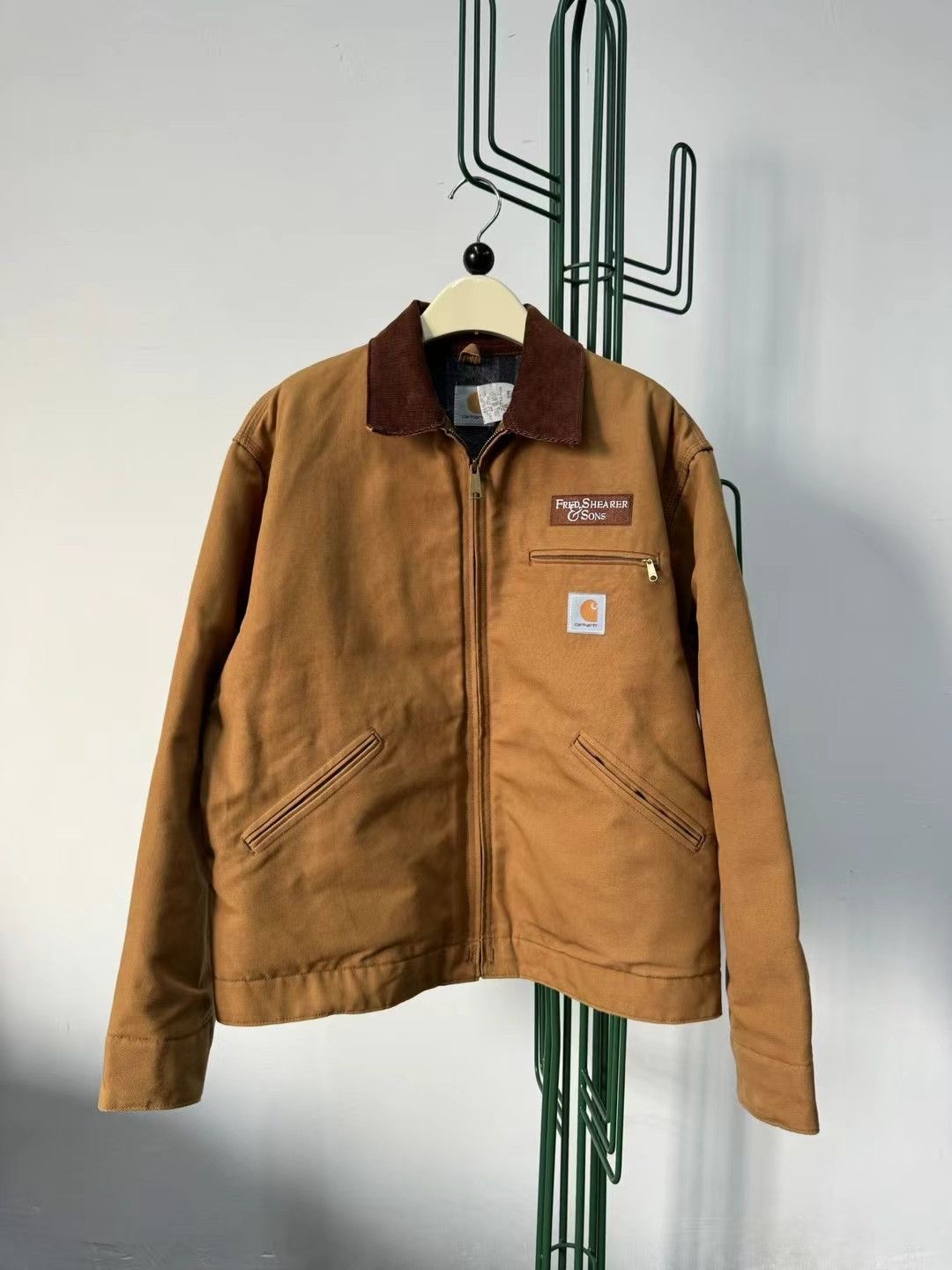 image of Vintage Carhartt Jacket J01Brn in Brown, Men's (Size Small)