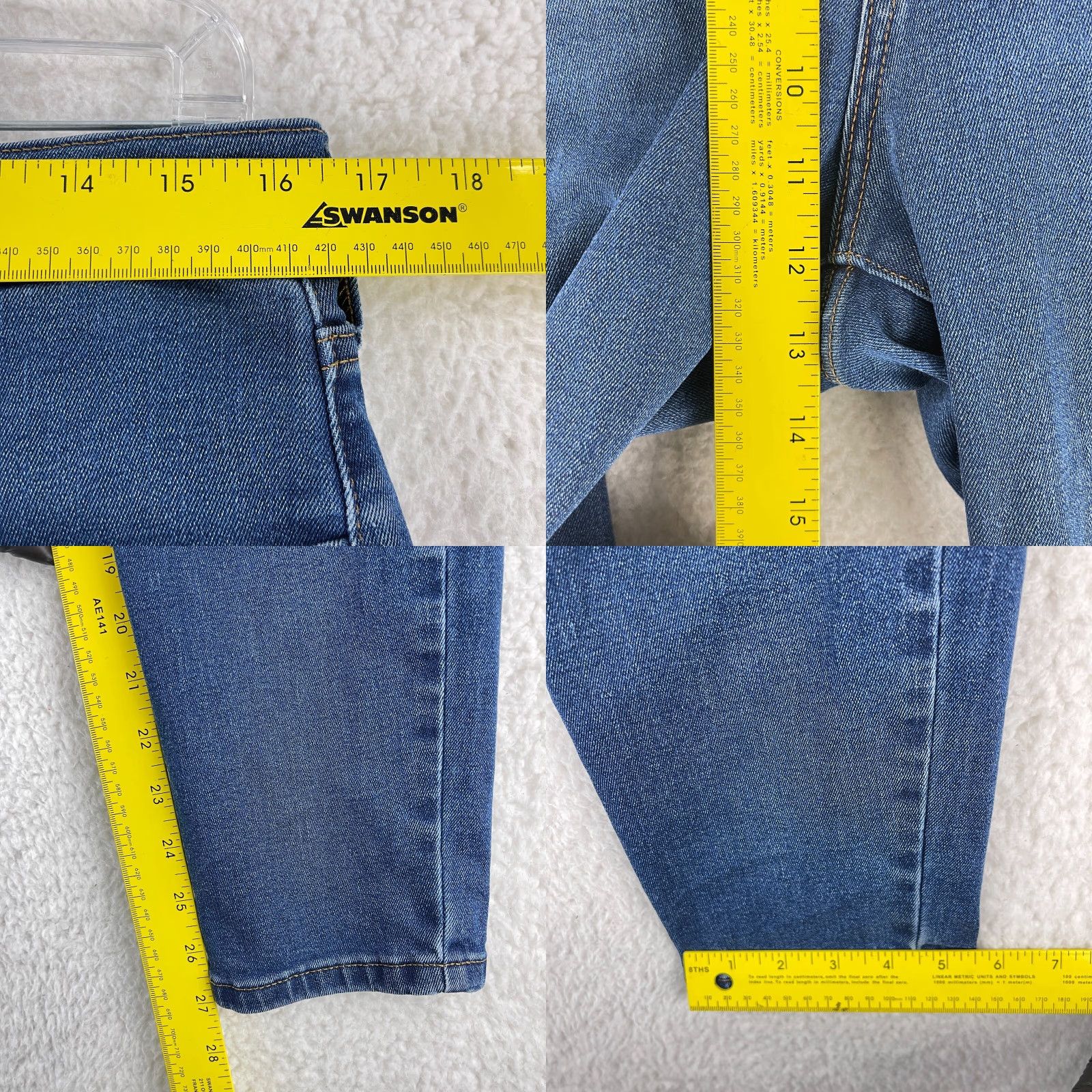 Everlane Everlane Jeans Womens Size 32 Blue Denim High-Rise Skinny Leg 5 Pocket Size 24" / US 00 / IT 34 - 8 Thumbnail