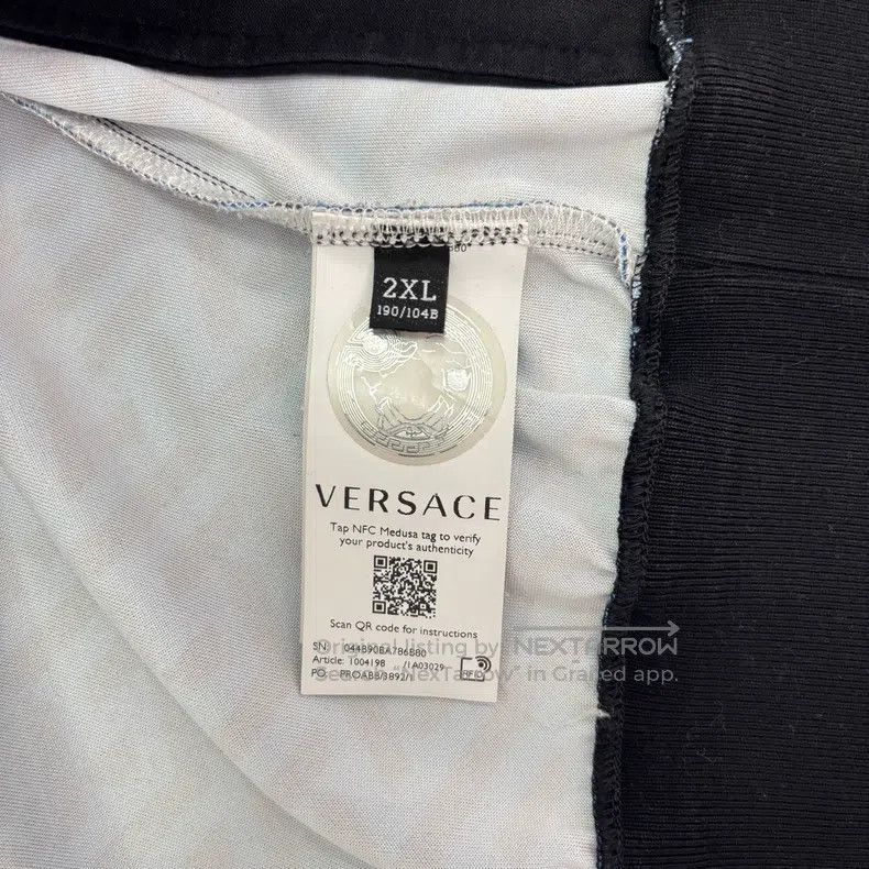 Versace Versace Back pattern logo stand-up collar sports jacket Size US XXL / EU 58 / 5 - 6 Thumbnail