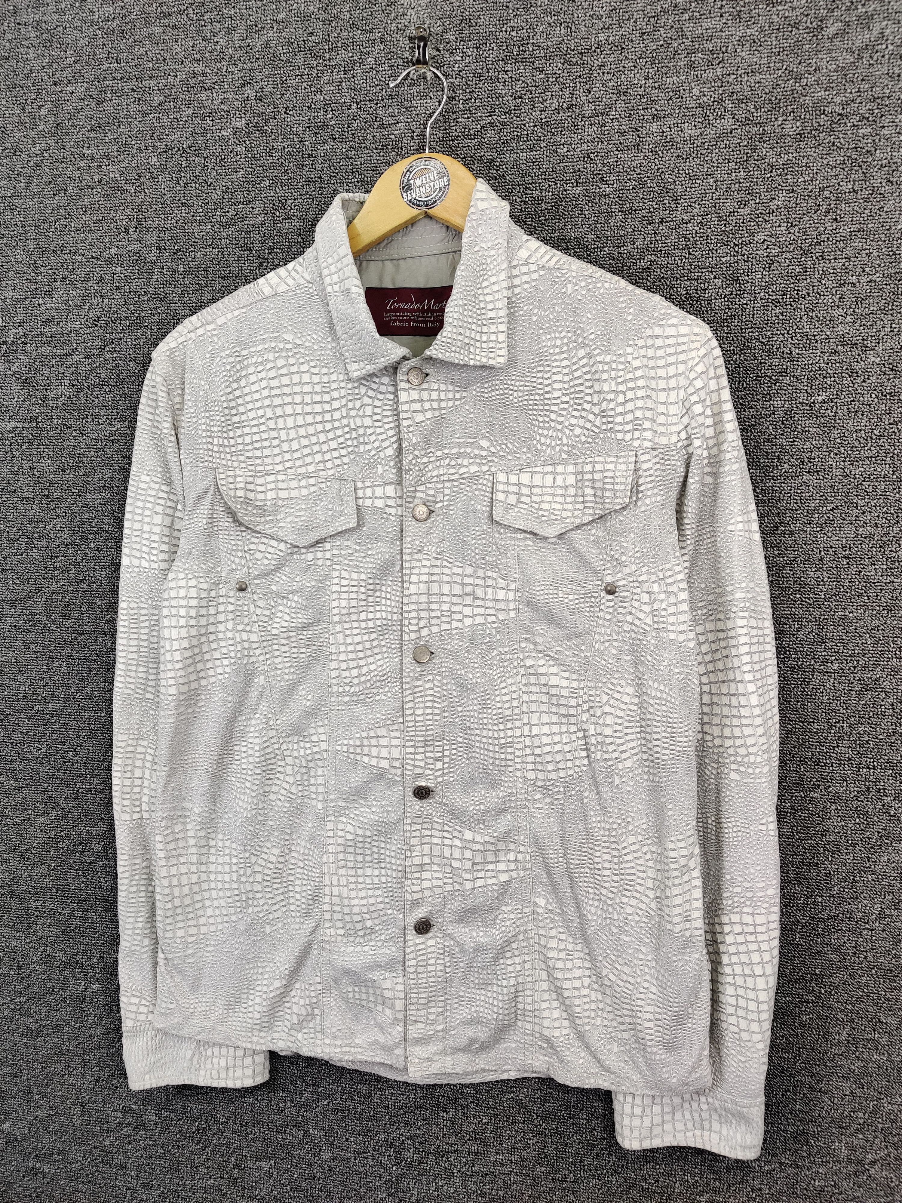 Tornado Mart Vintage Tornado Mart Abstract Jacket Crocodile Texture Size US M / EU 48-50 / 2 - 2 Thumbnail
