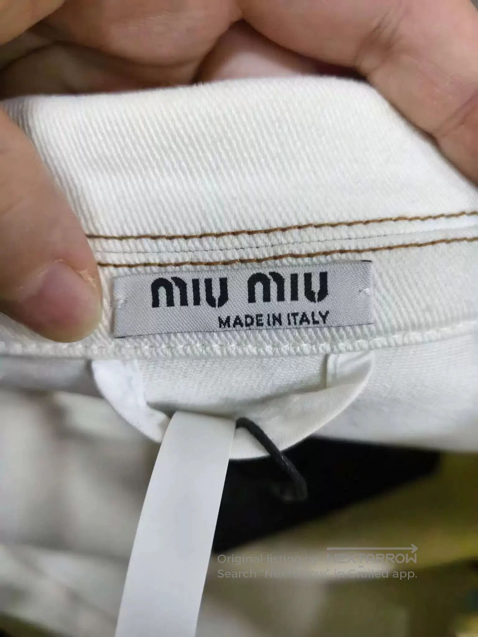 Miu Miu Miumiu Letter Logo Denim Jacket. Size S / US 4 / IT 40 - 4 Thumbnail