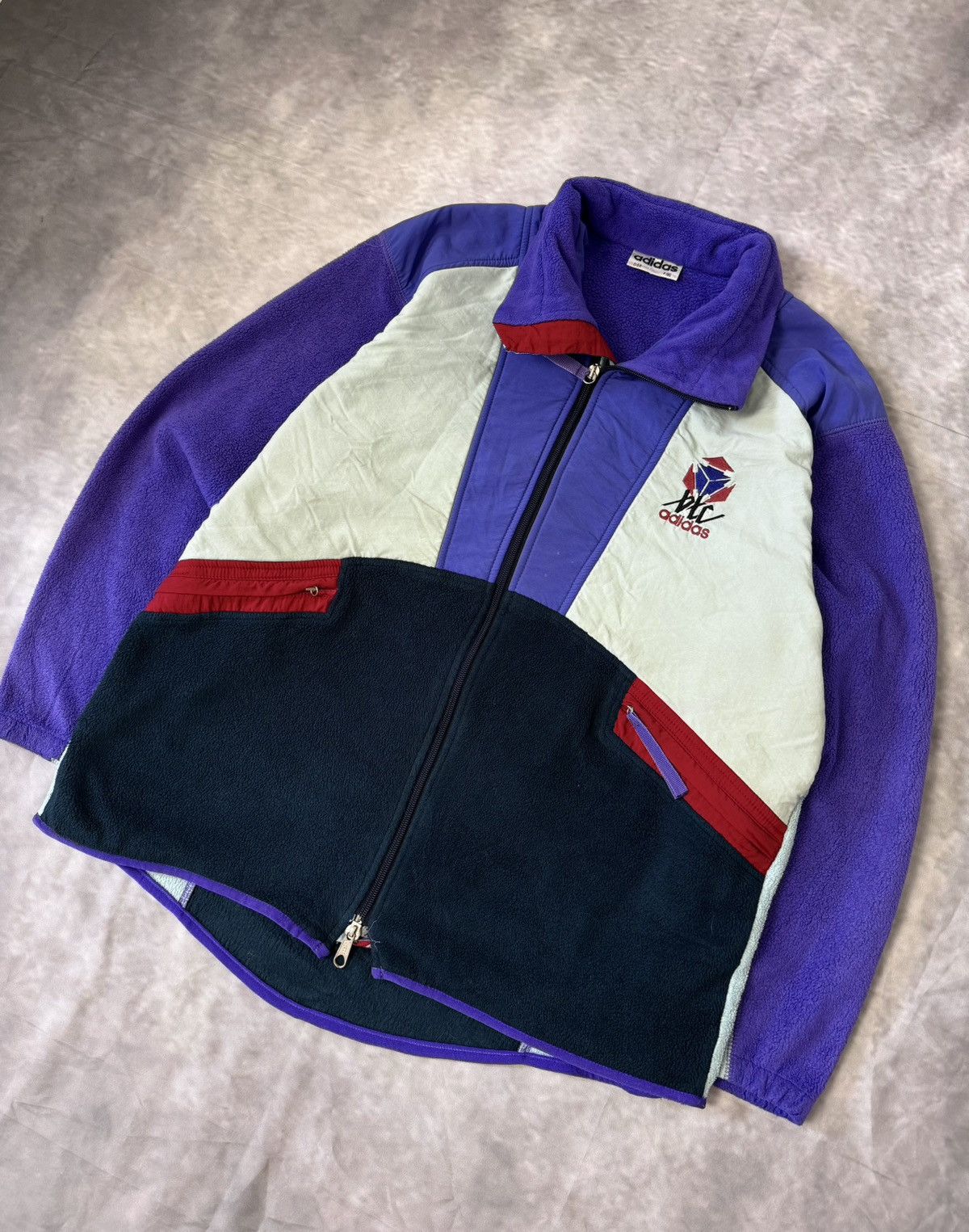 Adidas Vintage adidas Fleece Jacket – Polartec – Size M Size US M / EU 48-50 / 2 - 2 Thumbnail