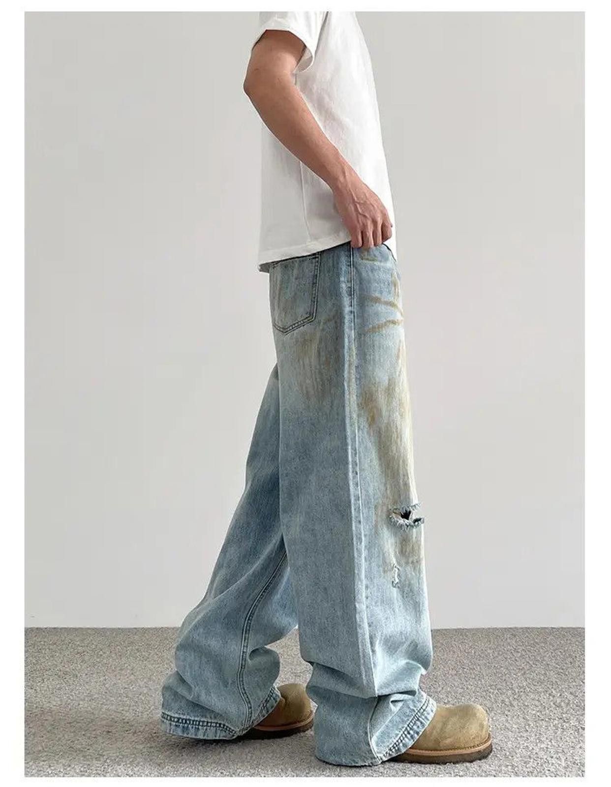 Vintage Stylish Vintage Wide-Leg Jeans Size US 32 / EU 48 - 3 Thumbnail