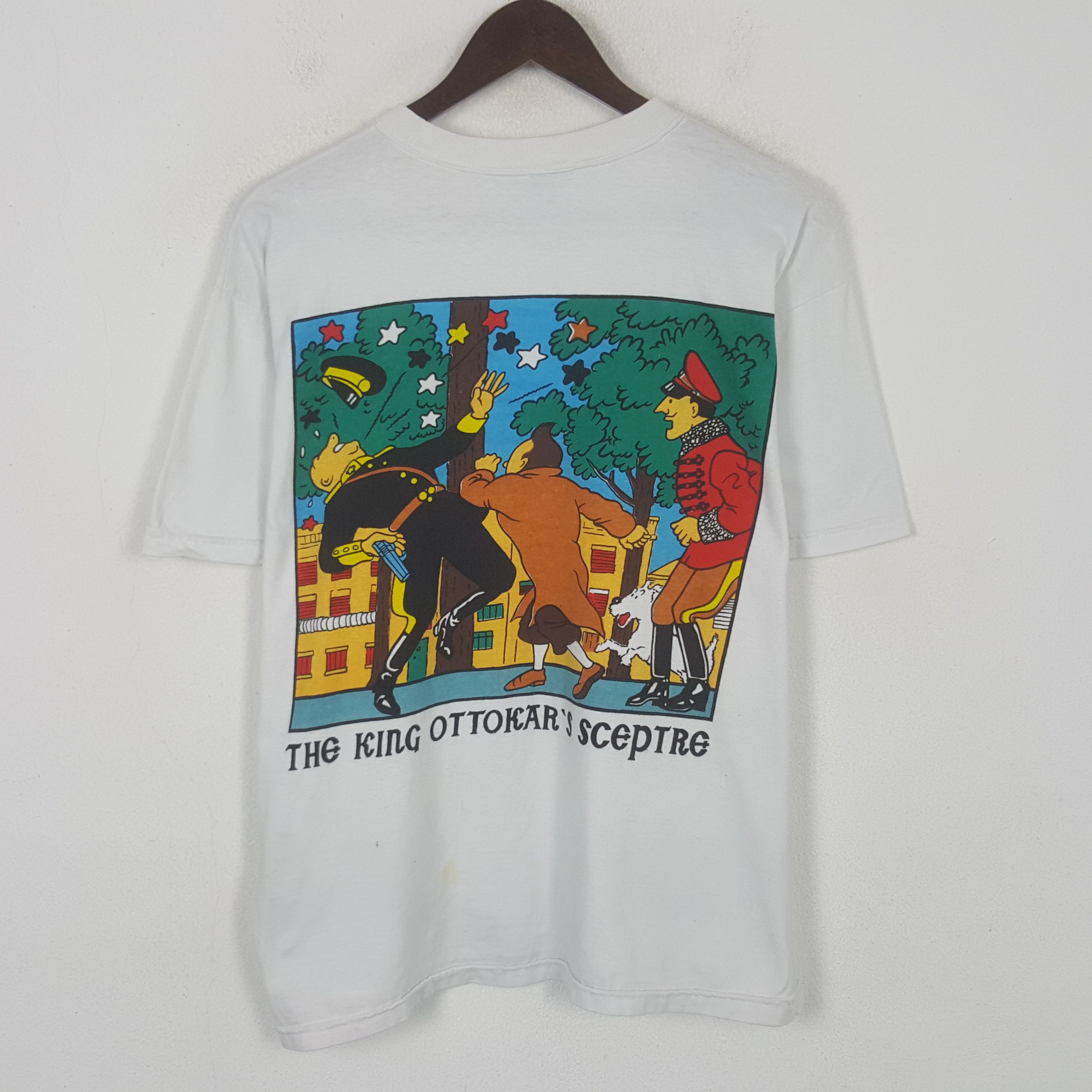 Other Vintage TINTIN The King Ottokars Sceptre Tshirt Size US L / EU 52-54 / 3 - 1 Thumbnail
