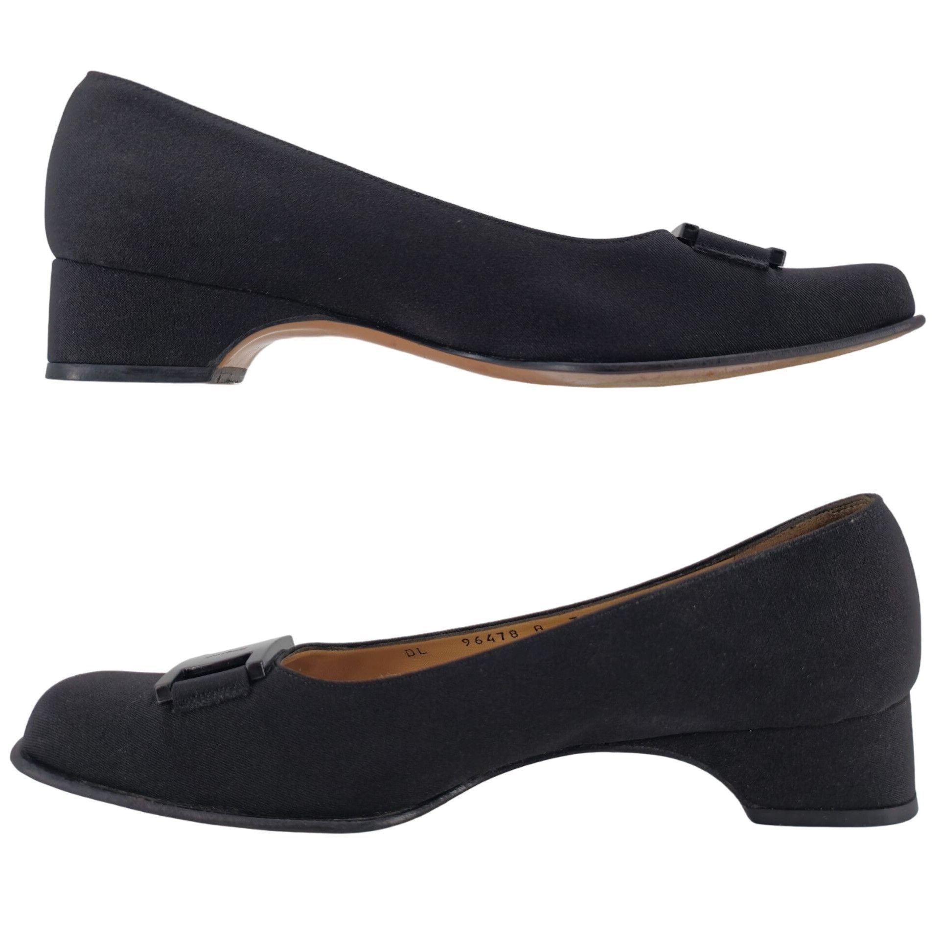 Salvatore Ferragamo Salvatore Ferragamo Italy Black Fabric Formal Dress Shoe 8AA Size US 8 / EU 41 - 6 Thumbnail