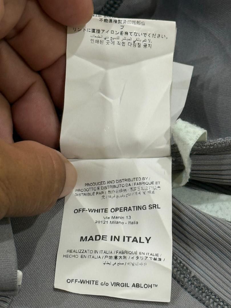Off-White 🔥 RARE!! OFF-WHITE GREY JERSEY WRAP SWEATSHIRT Size XS / US 0-2 / IT 36-38 - 10 Thumbnail