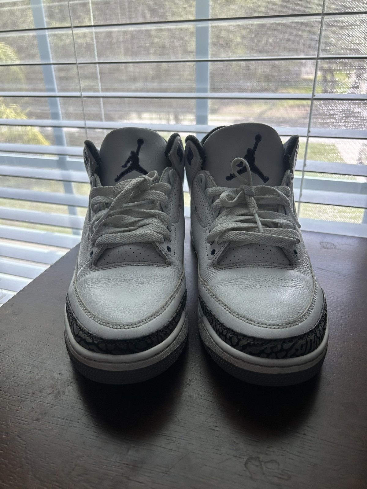 Jordan Brand White dark iris Jordan 3’s Size US 10.5 / EU 43-44 - 5 Thumbnail