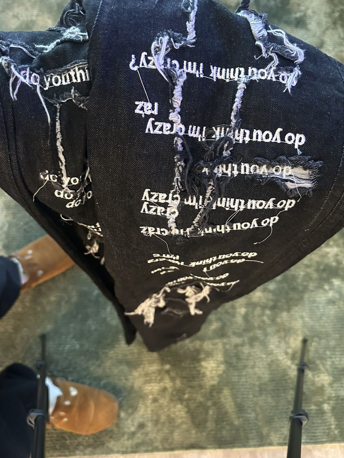 Ev Bravado × Who Decides War “Do You Think I’m Crazy” Denim Size US 30 / EU 46 - 3 Thumbnail