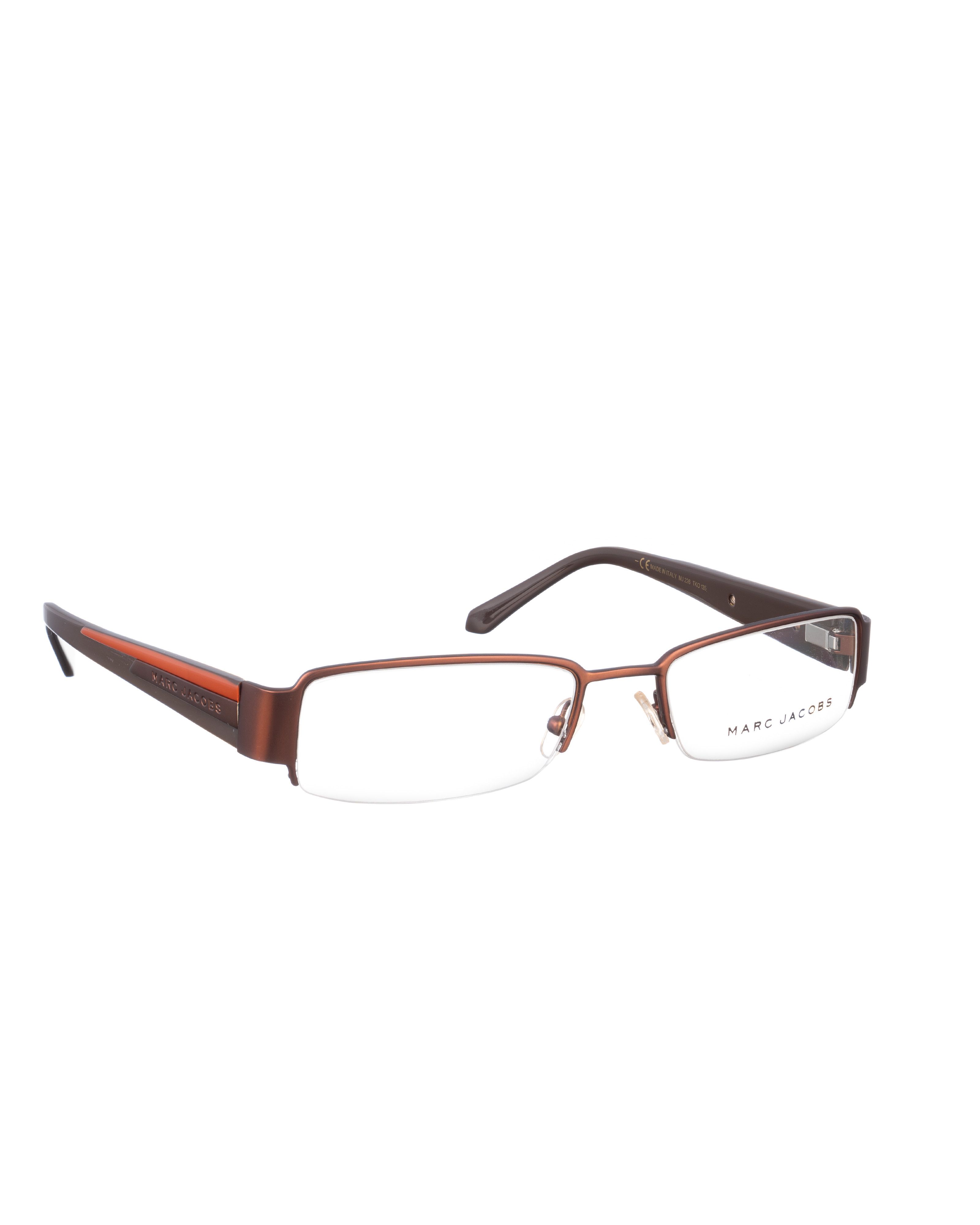 Marc Jacobs 00s Half Rim Brown and Orange Glasses
