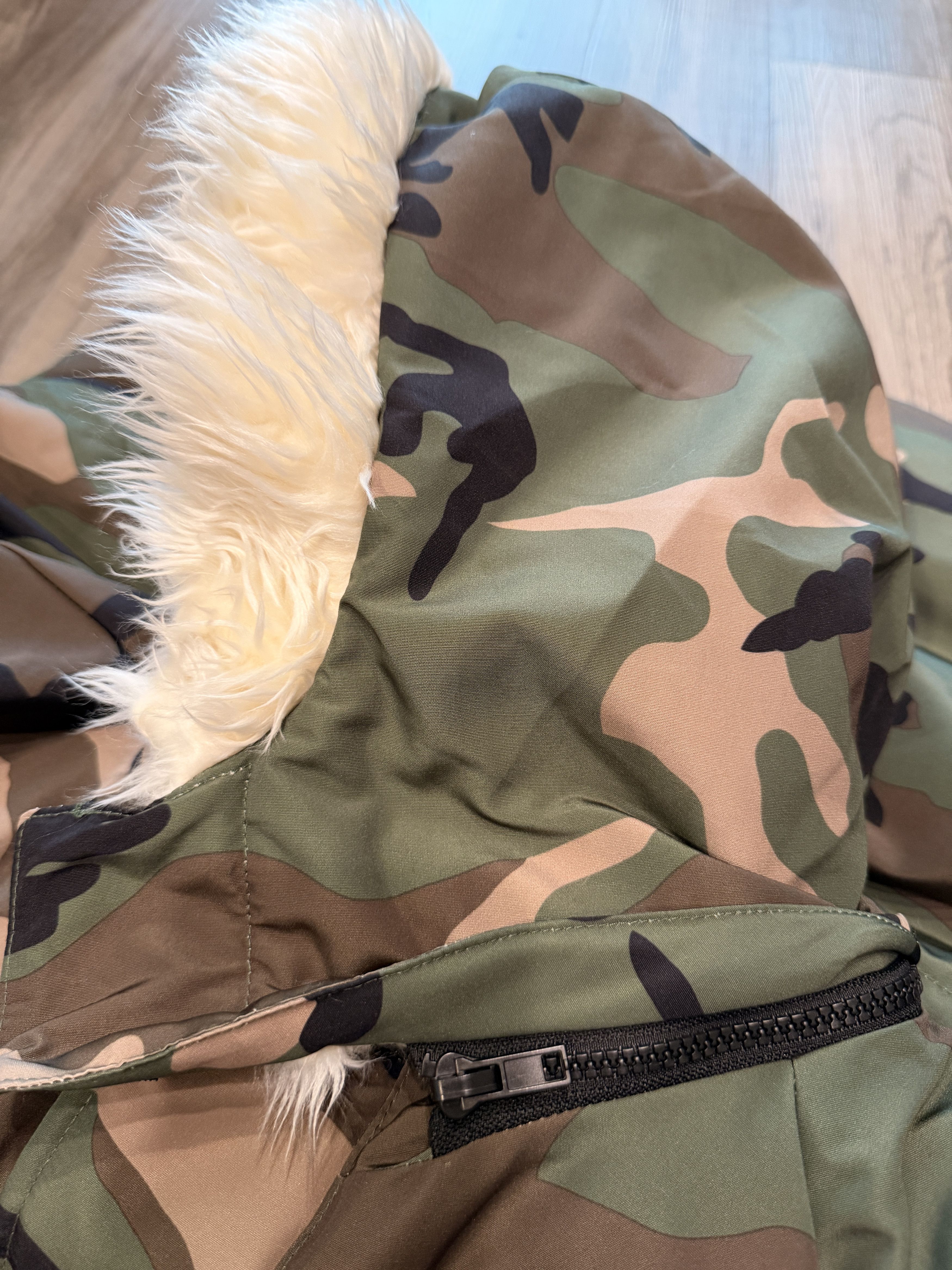 Kanye West Yeezy PK-01 Green Camo Fur Hood Parka Size 1 Size US M / EU 48-50 / 2 - 8 Thumbnail