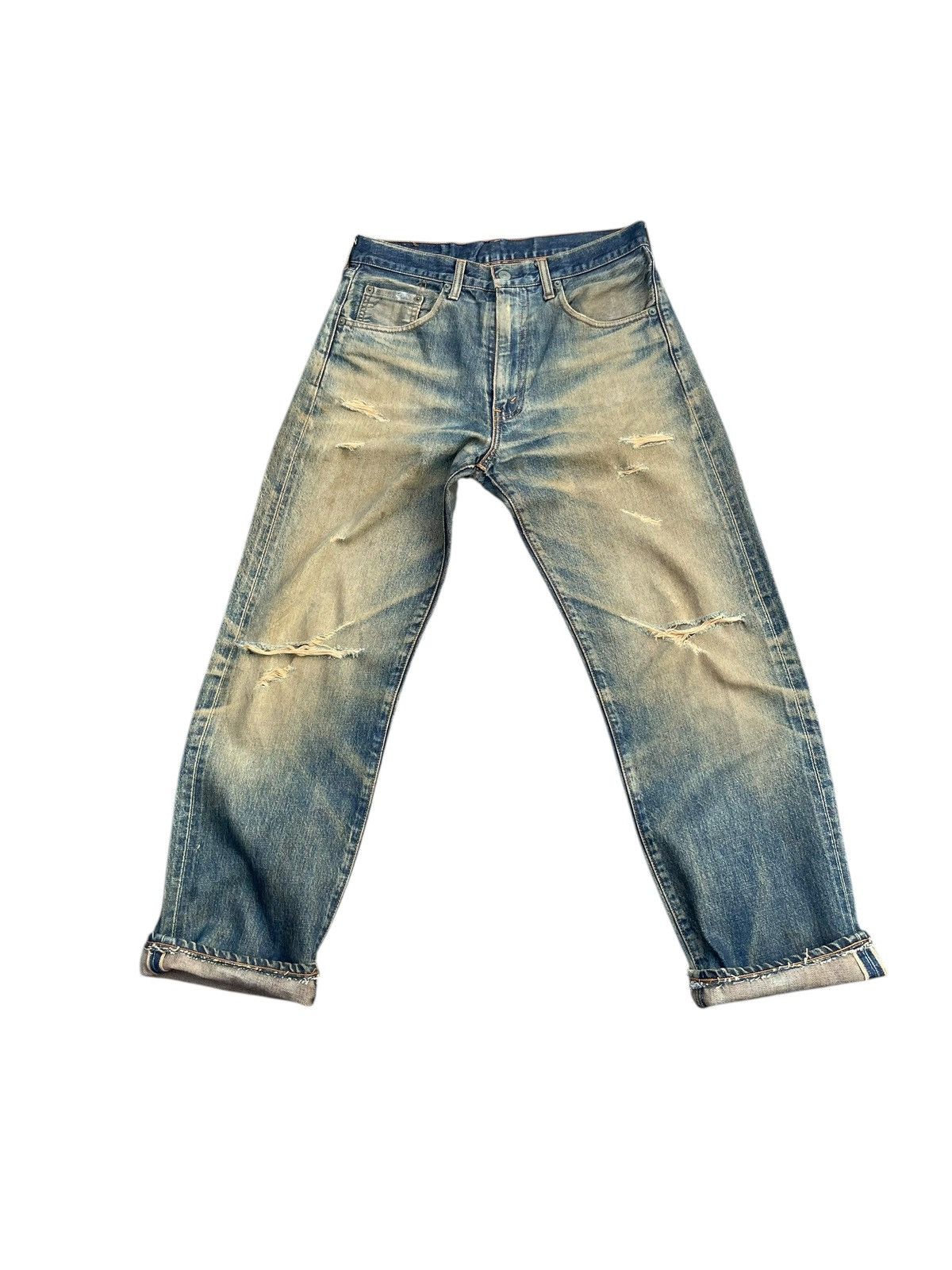 Levi's Vintage 1994 Levi’s 502XX E Selvedge Distressed Size US 31 - 1 Thumbnail