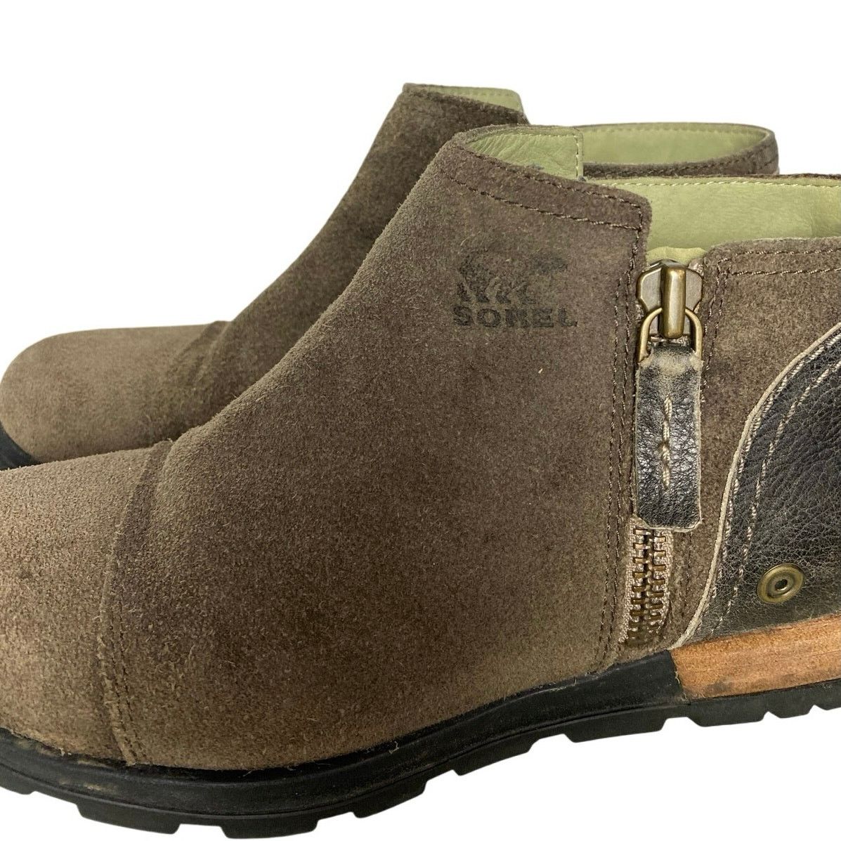 SOREL Sorel NL2161-245 Brn Leather Ankle Chelsea Boots W Sz 7 Size US 7 / IT 37 - 2 Thumbnail