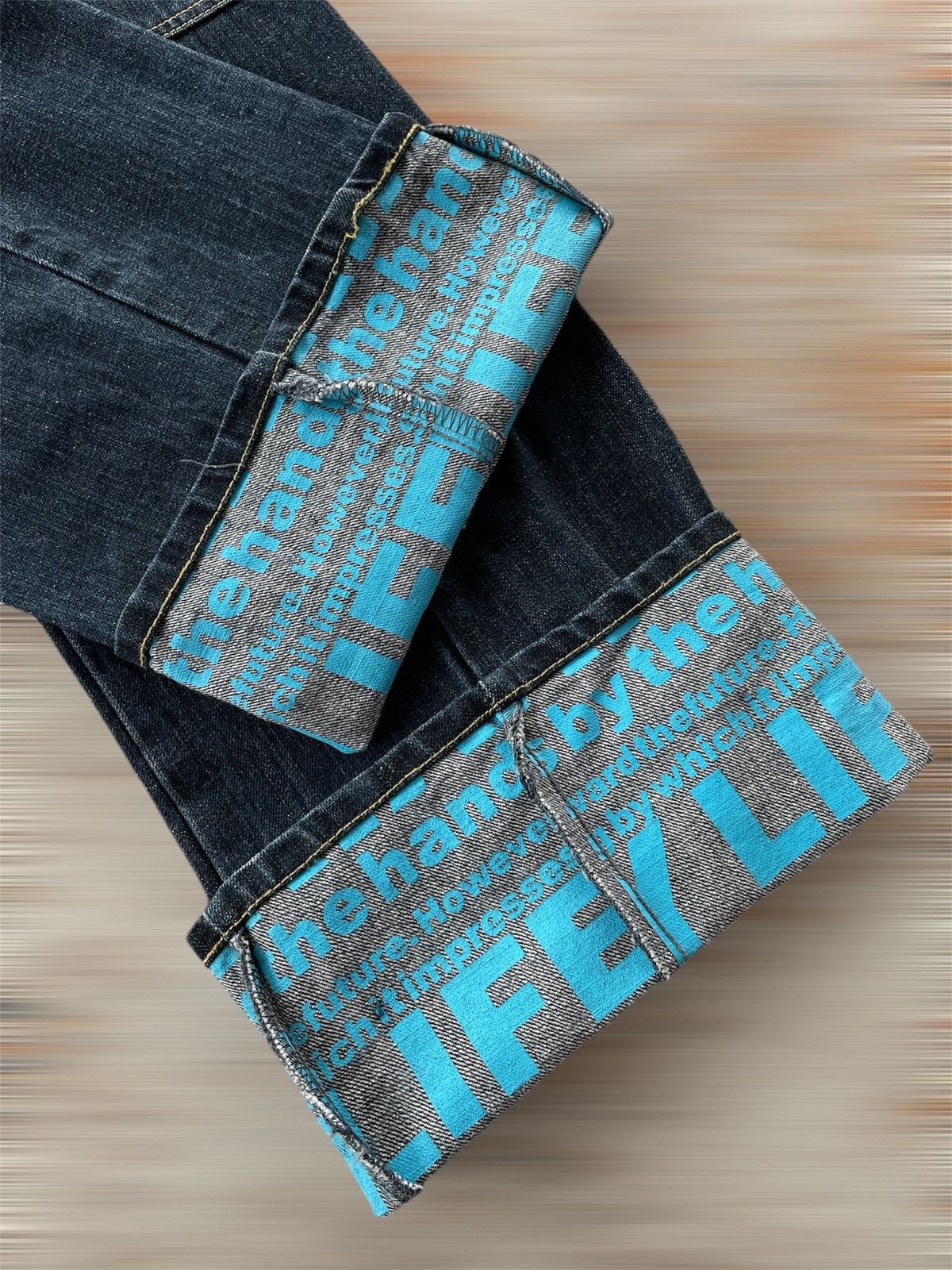Designer × Japanese Brand DOUBLE WAIST JEANS Size US 31 - 8 Thumbnail