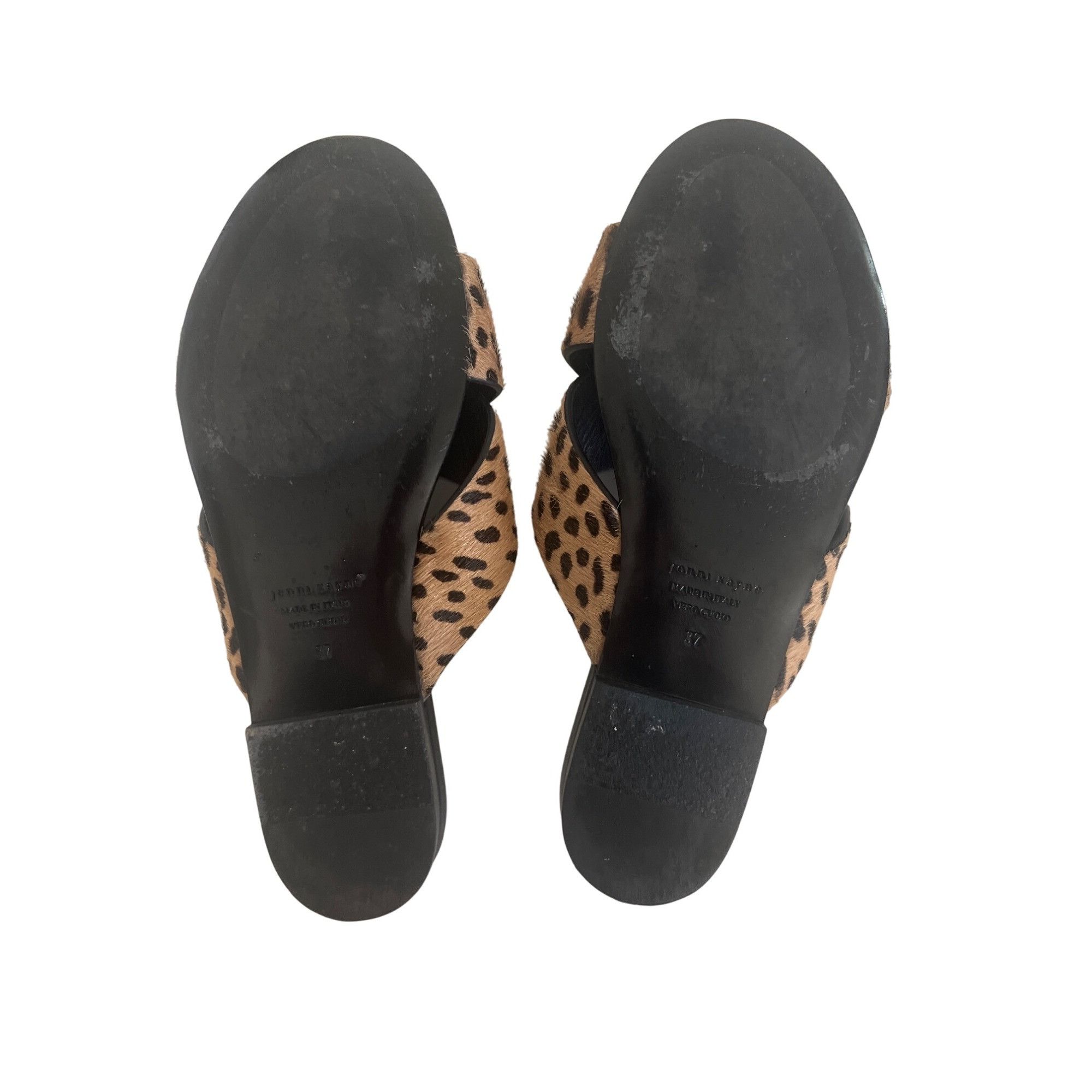 Other Jenni Kayne Leopard Print Slide Sandals Size US 7 / IT 37 - 6 Thumbnail