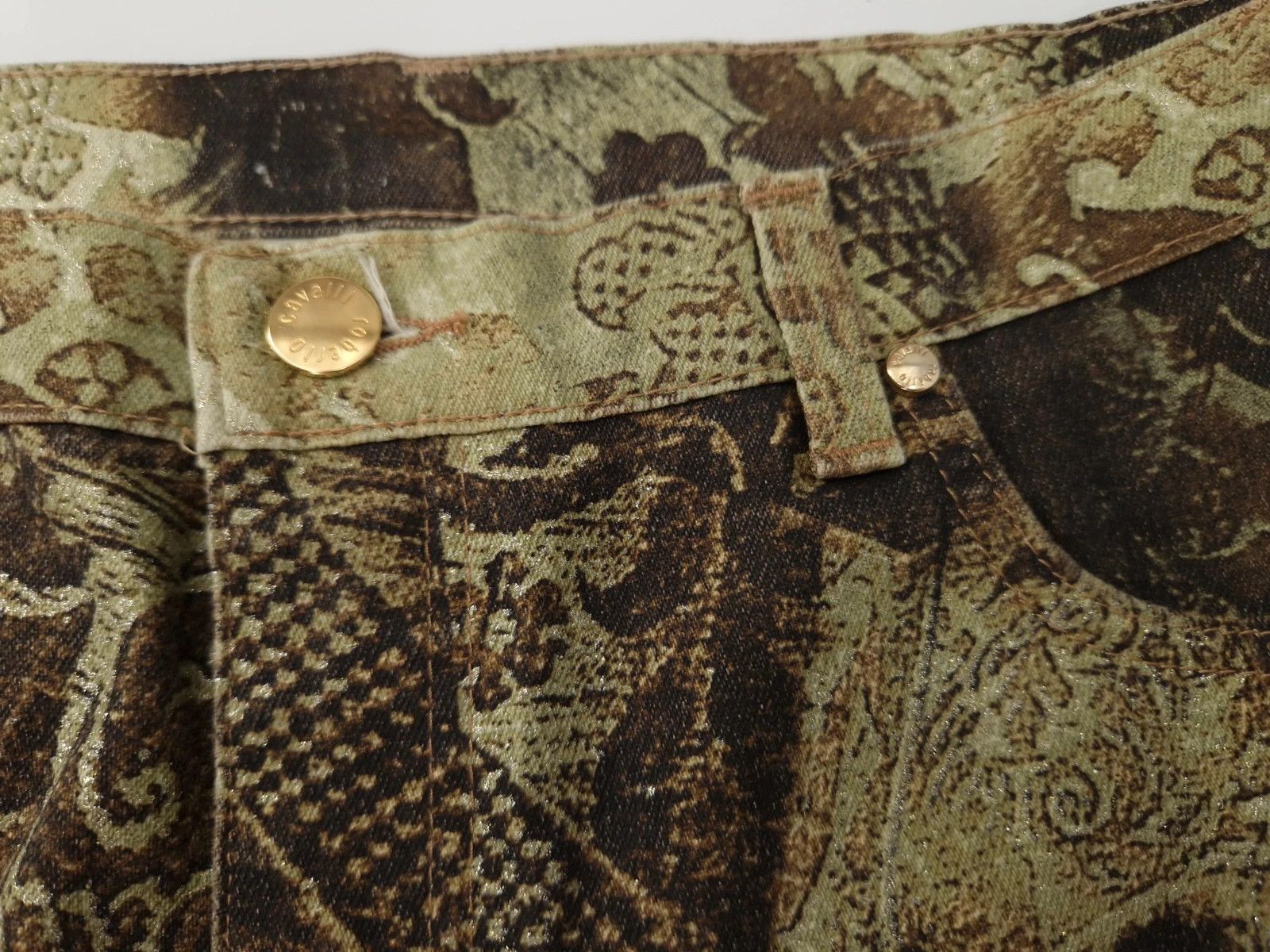 Roberto Cavalli Vintage real tree tattoo denim Size US 34 / EU 50 - 5 Thumbnail