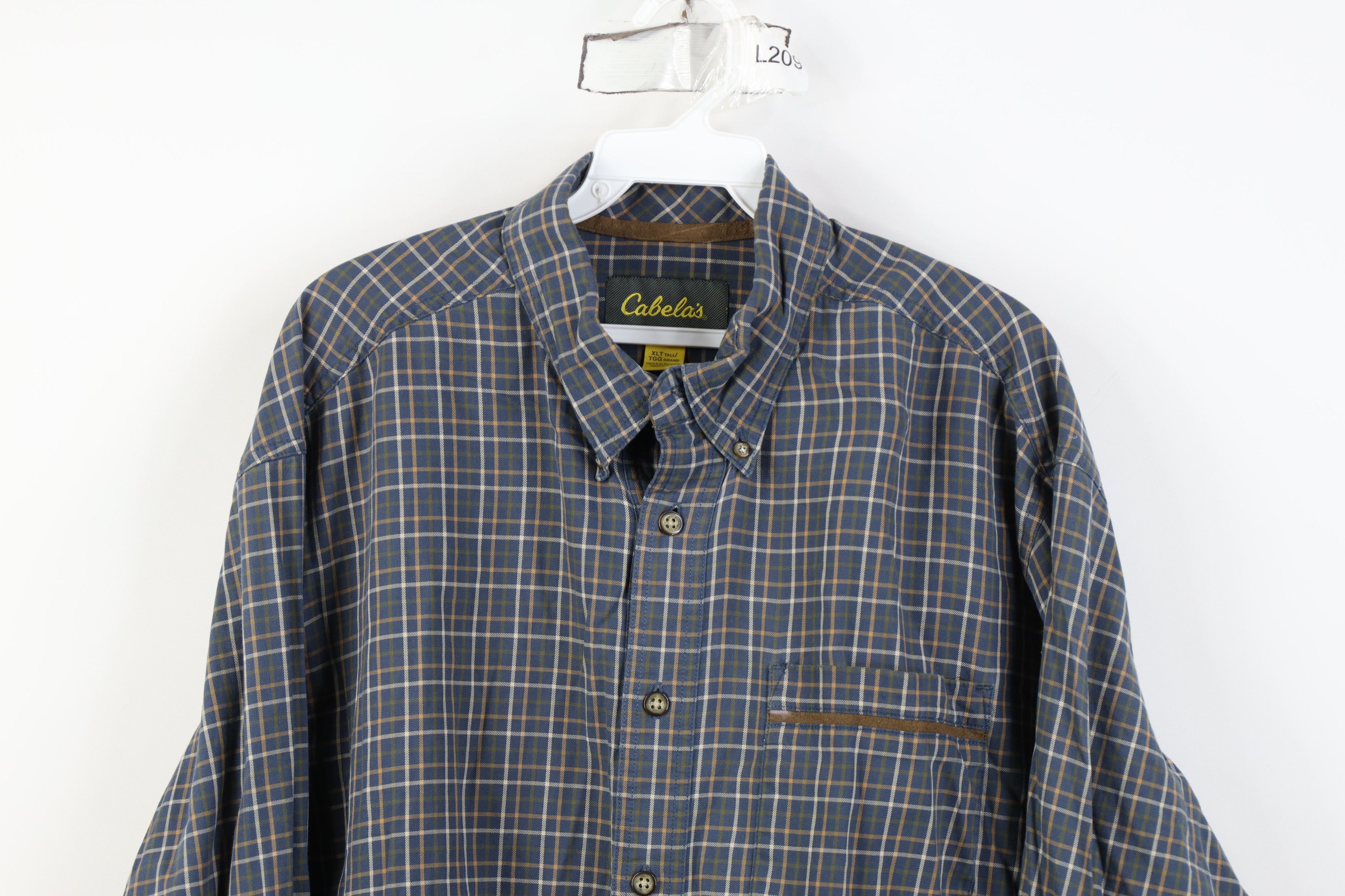 Cabelas Vintage Cabelas Flannel Collared Button Down Shirt Plaid Size US XL / EU 56 / 4 - 2 Thumbnail