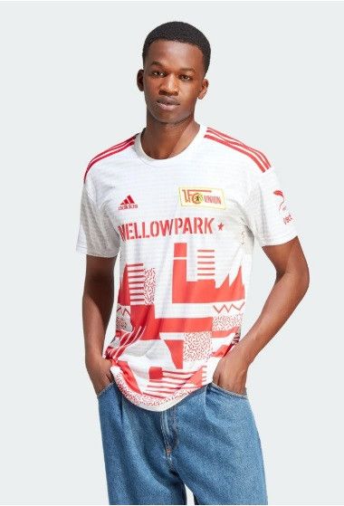 image of Adidas x Soccer Jersey Union Berlin Ss Home Shirt 2022/23, Men's (Size Large)