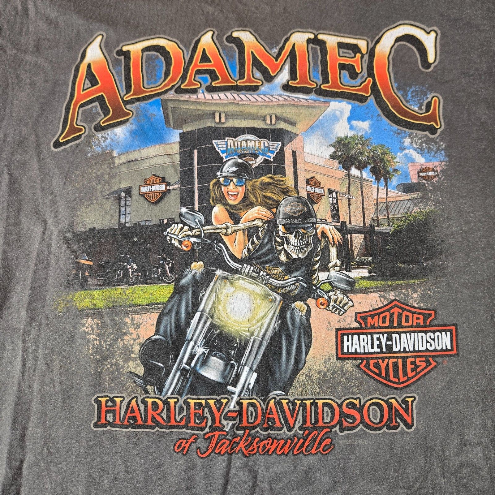 Harley Davidson Harley-Davidson FL T-Shirt Men’s XL Biker Skeleton Size US XL / EU 56 / 4 - 4 Thumbnail