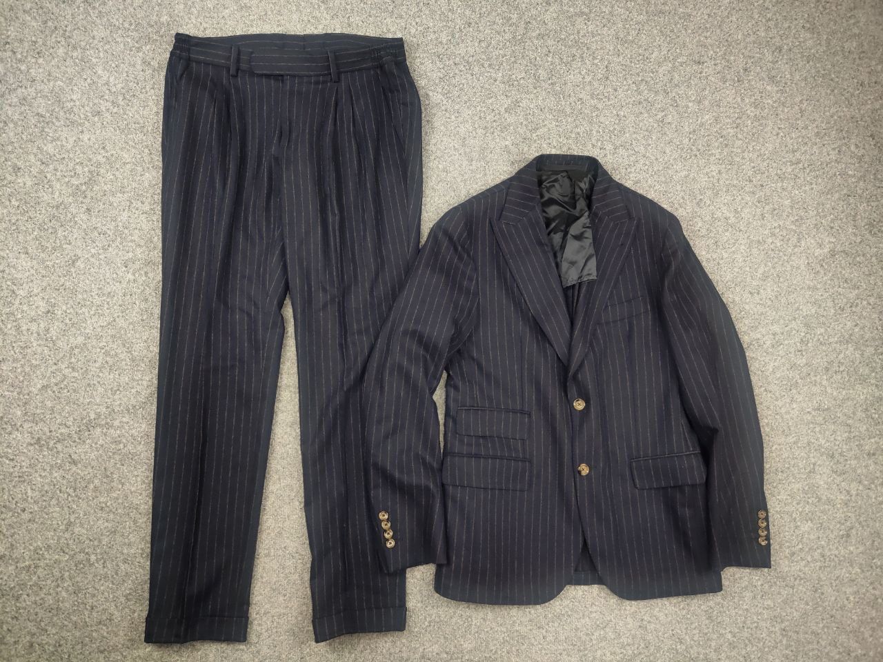 Eleventy Eleventy Milano Design classic two-piece suit wool Cashmere Size 48R - 15 Thumbnail