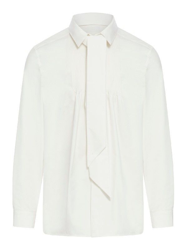 Saint Laurent Paris Saint Laurent white dress shirt with ribbon 39 Size US S / EU 44-46 / 1 - 1 Thumbnail