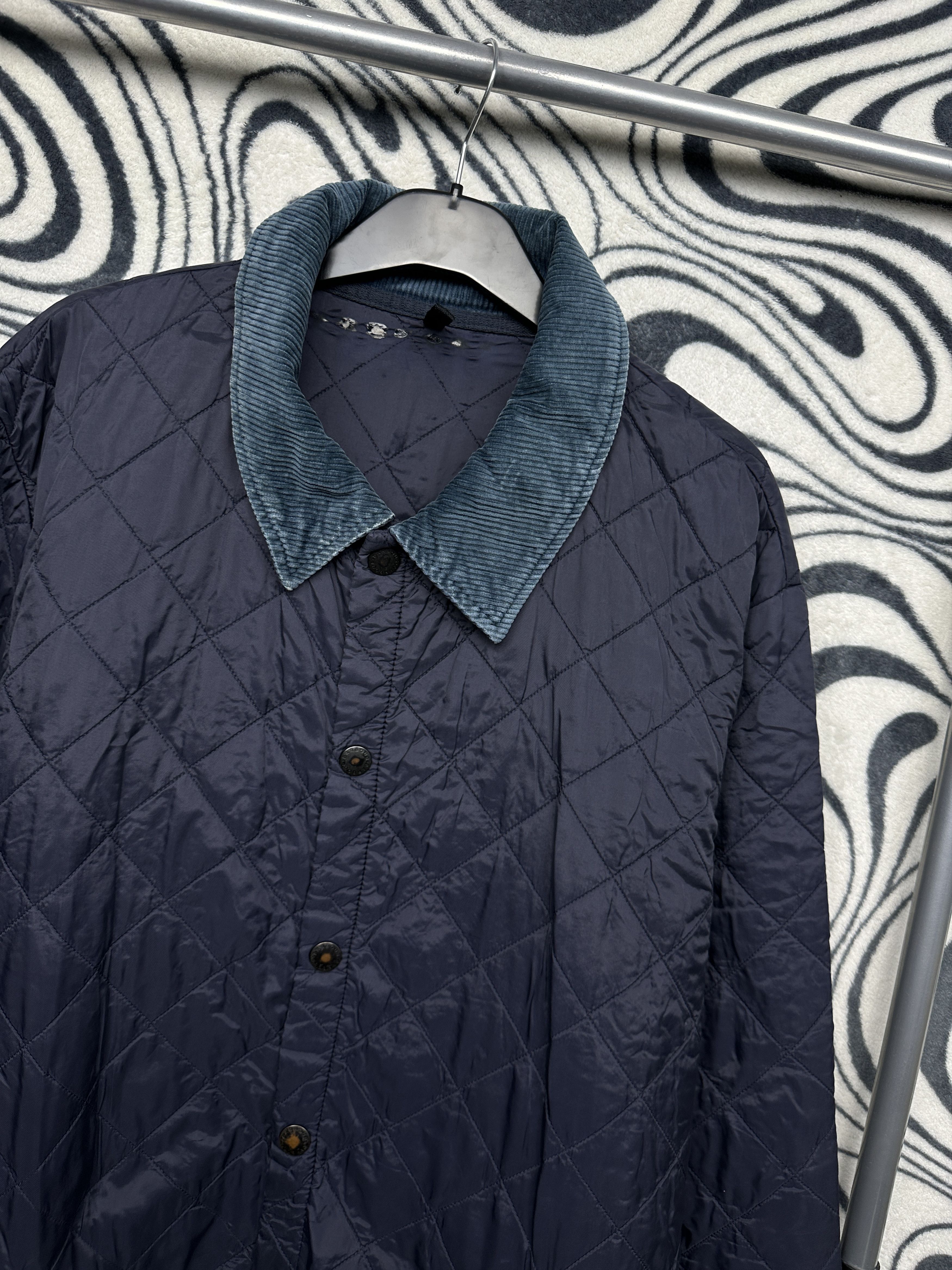 Barbour Barbour Vintage Liddesdale Mens Quilted Jacket Size US XXL / EU 58 / 5 - 2 Thumbnail