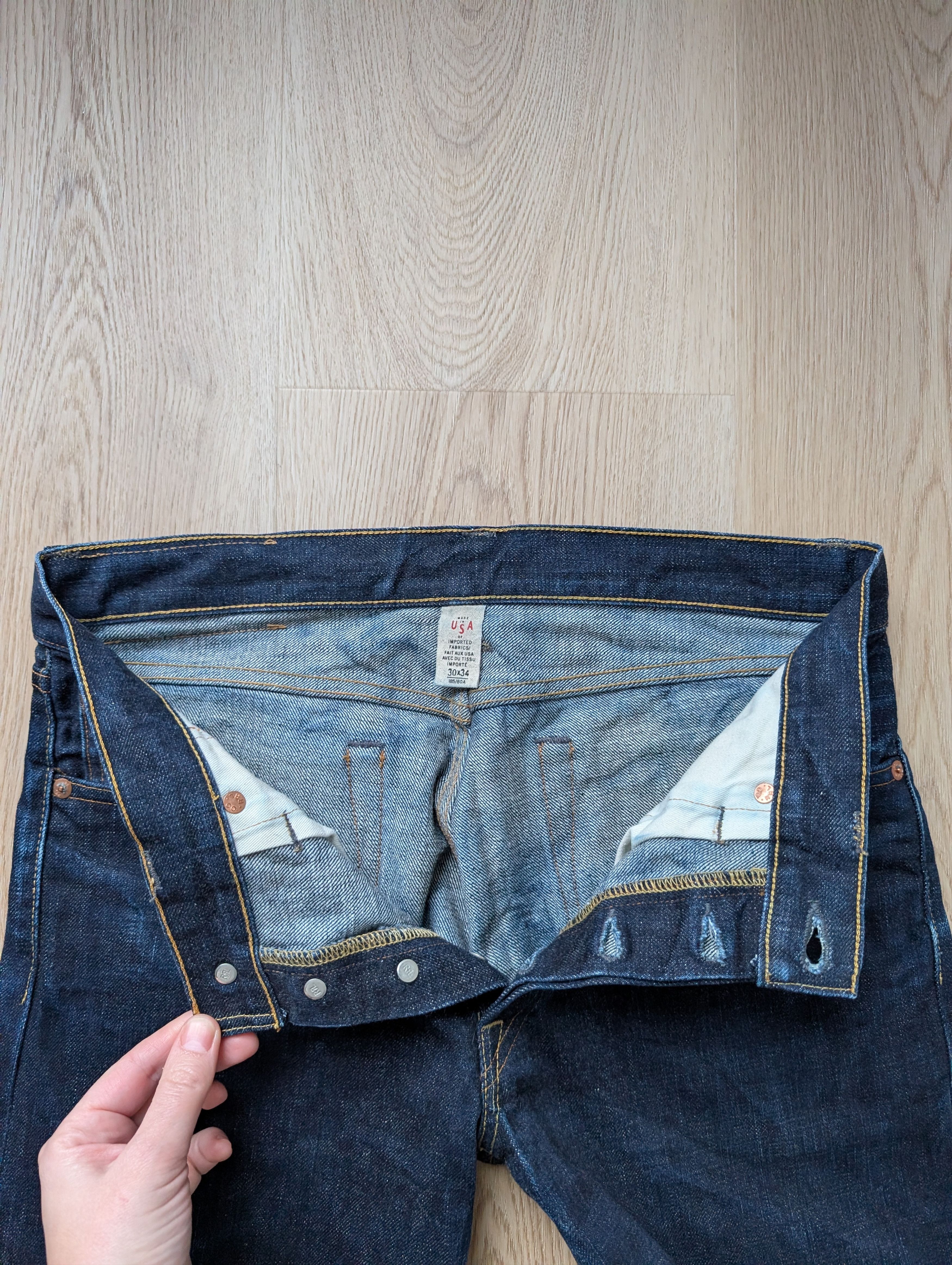 RRL Ralph Lauren RRL Slim Narrow Selvedge Jeans Woven Sanforized 30x34 Size US 30 / EU 46 - 5 Thumbnail