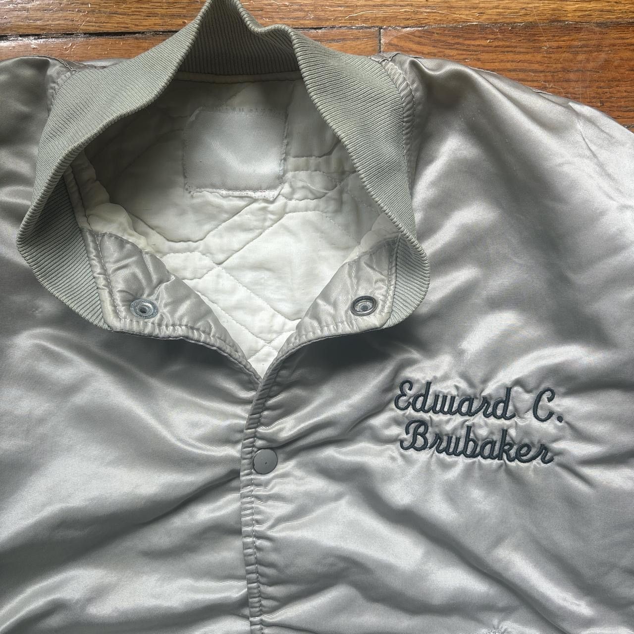 Vintage 1980s chain stitched auto repair bomber jacket Size US L / EU 52-54 / 3 - 4 Thumbnail