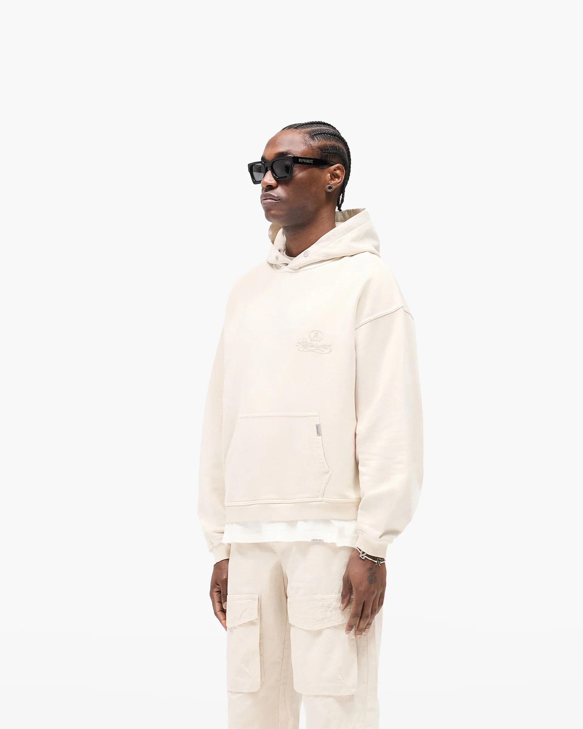 Represent Clo. o1mle1125 Vintage Hoodie in Neutrals Size US XS / EU 42 / 0 - 4 Thumbnail