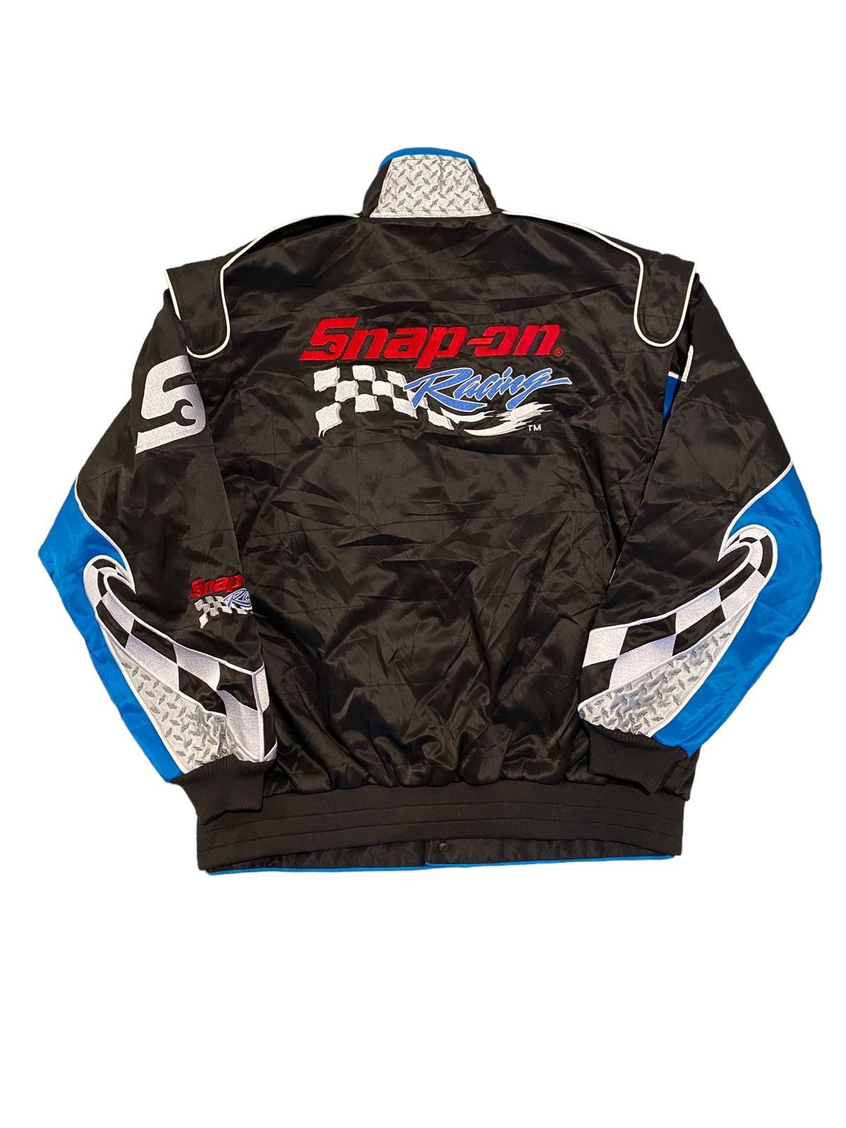 Vintage Crazy Vintage racing jacket snap on 1990s Size US XL / EU 56 / 4 - 3 Thumbnail