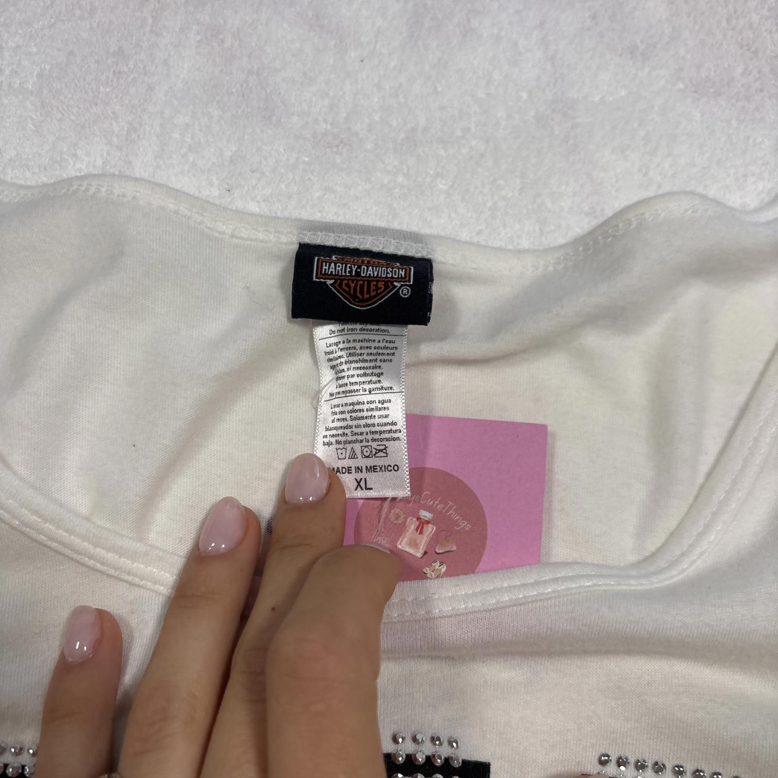 Harley Davidson vintage harley davidson rhinestone tee Size XL / US 12-14 / IT 48-50 - 5 Thumbnail