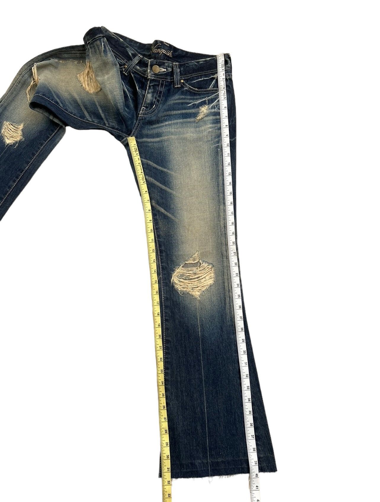 Vanquish Mud Claw Mark Vanquish Gold Japan Distress Denim Flare Jeans Size US 29 - 5 Thumbnail