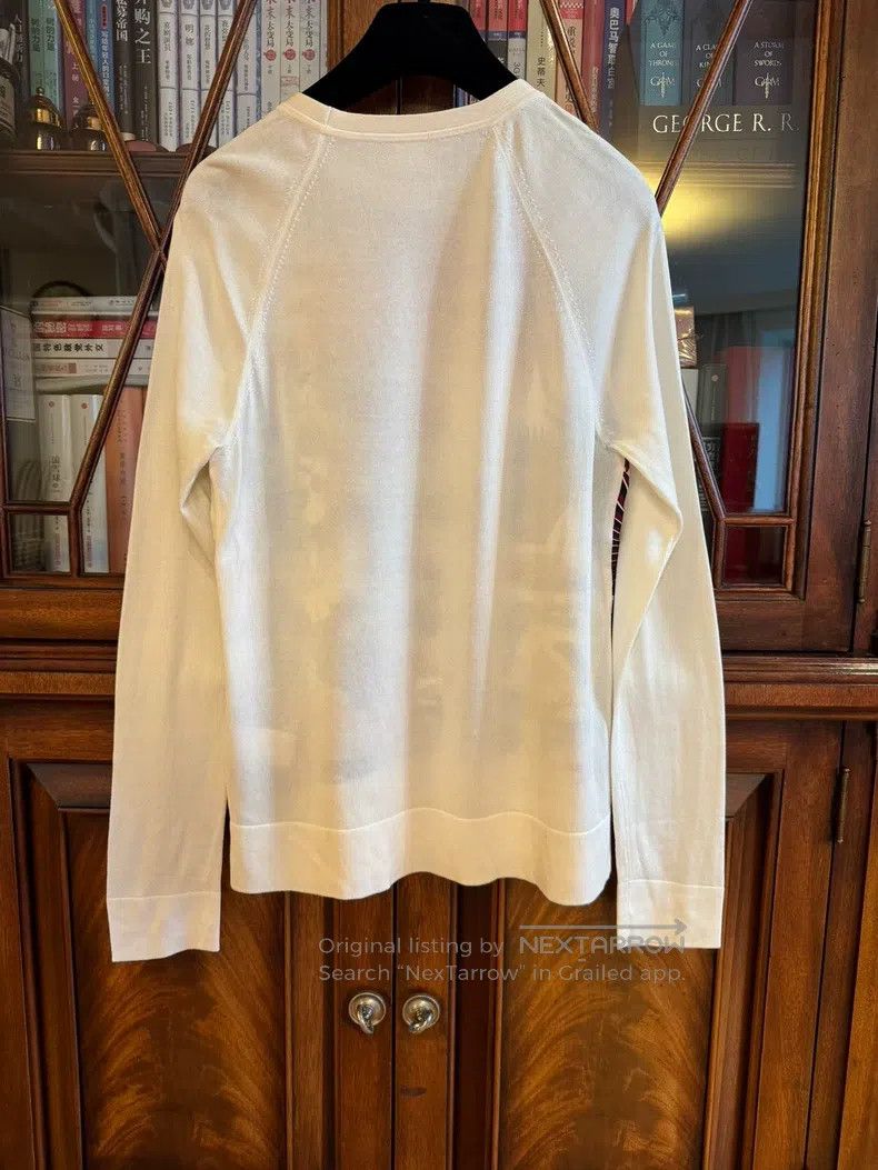 Hermes Hermes Printed Silk and Cotton Knit Top Size XXS / US 00 / IT 34 - 2 Thumbnail